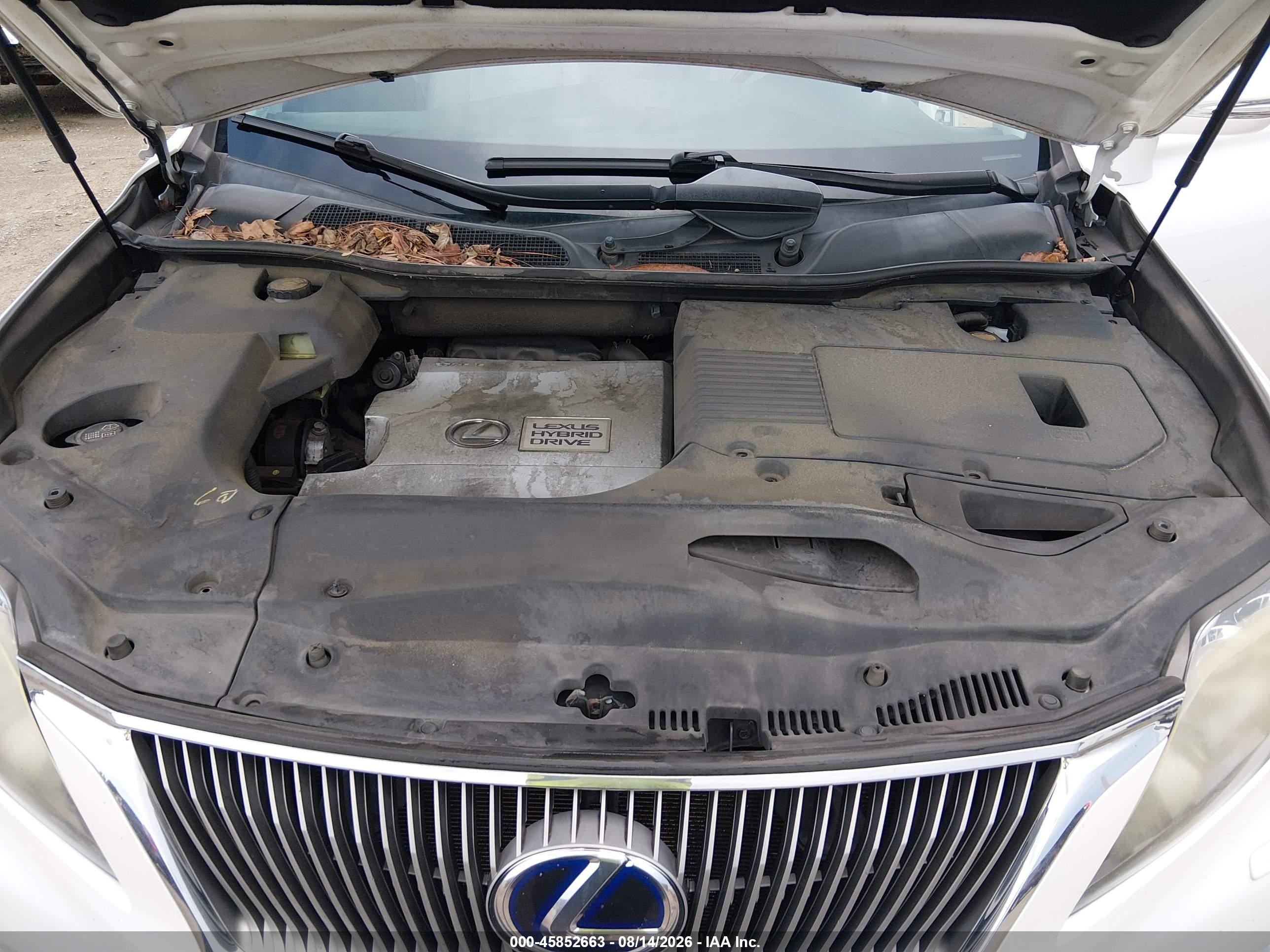 2011 Lexus Rx 450h   Белый vin: JTJBC1BA4B2422983