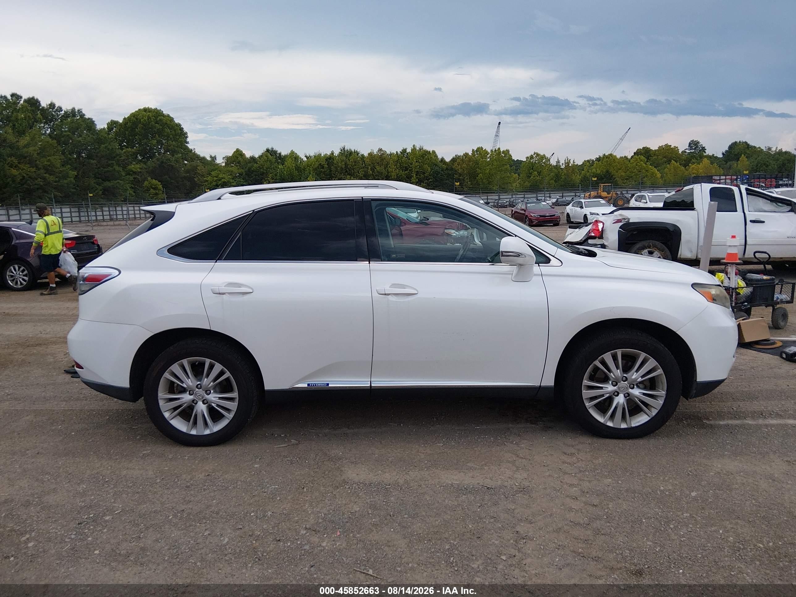 2011 Lexus Rx 450h   Белый vin: JTJBC1BA4B2422983