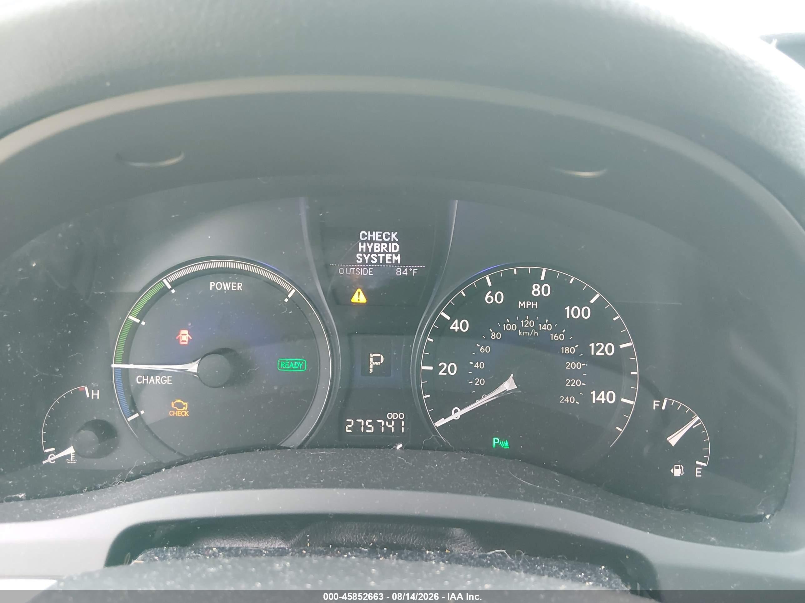 2011 Lexus Rx 450h   Белый vin: JTJBC1BA4B2422983