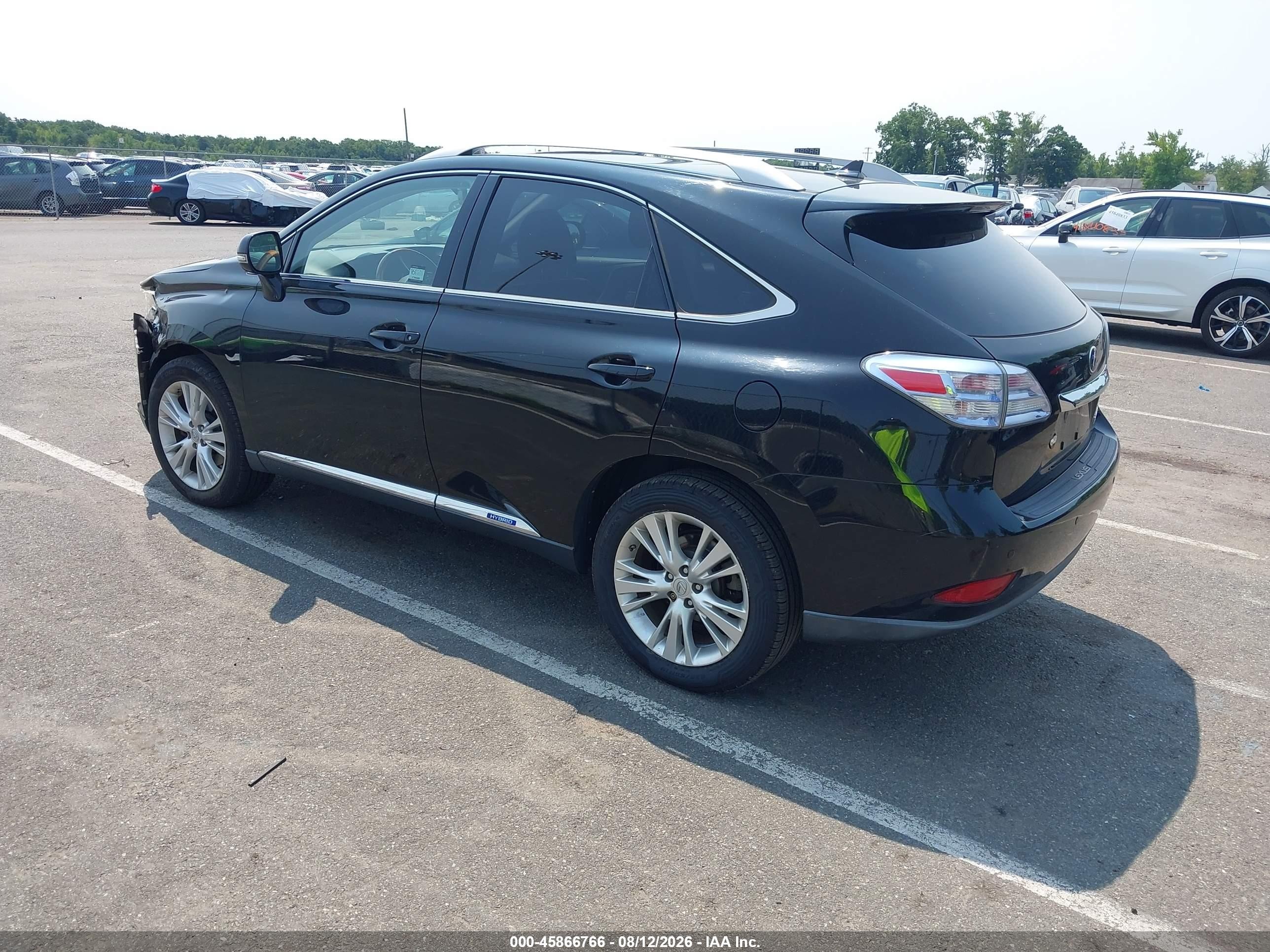2012 Lexus Rx 450h Black vin: JTJBC1BA4C2425769