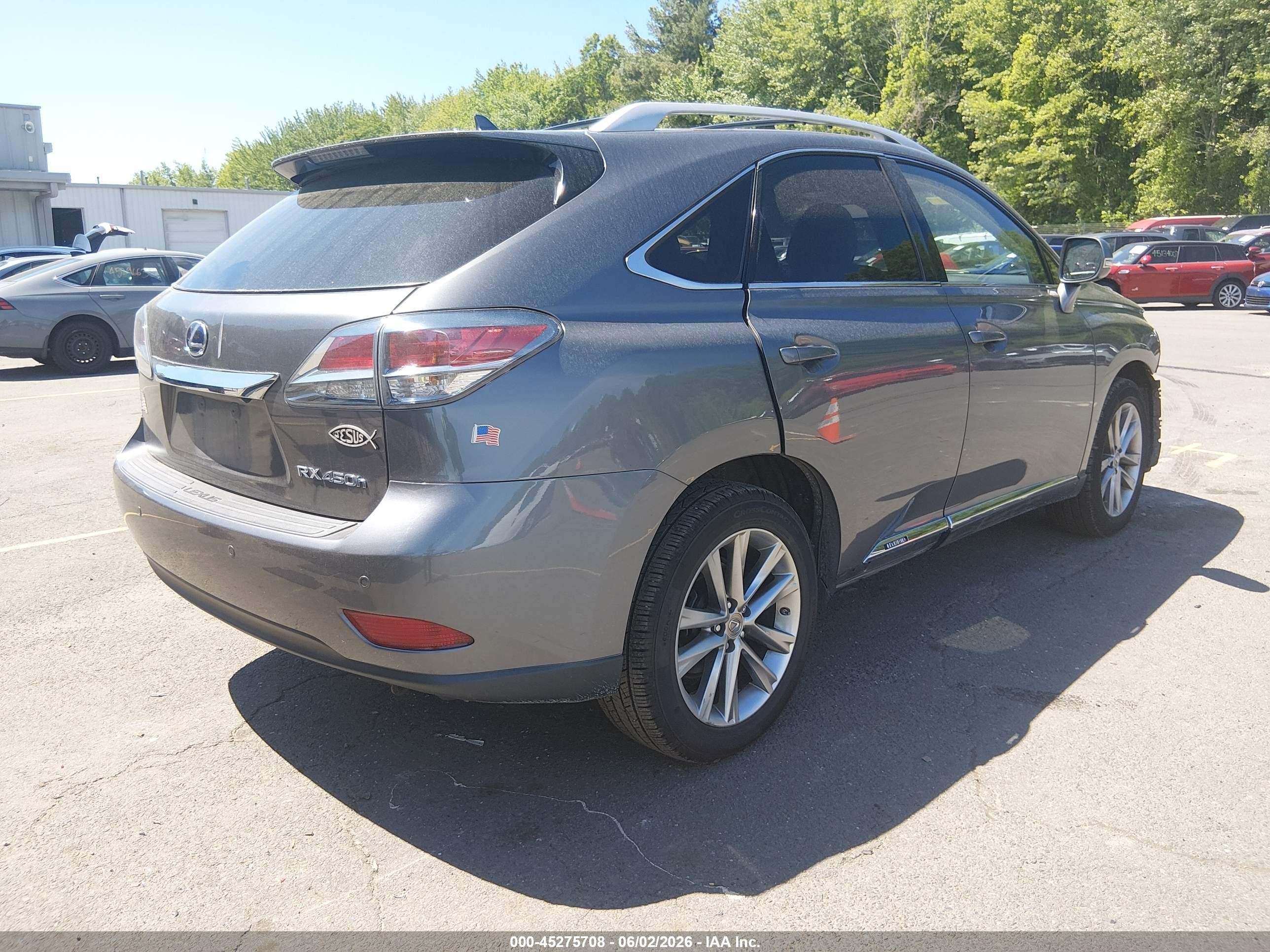 2013 Lexus Rx 450h Gray vin: JTJBC1BA4D2063413
