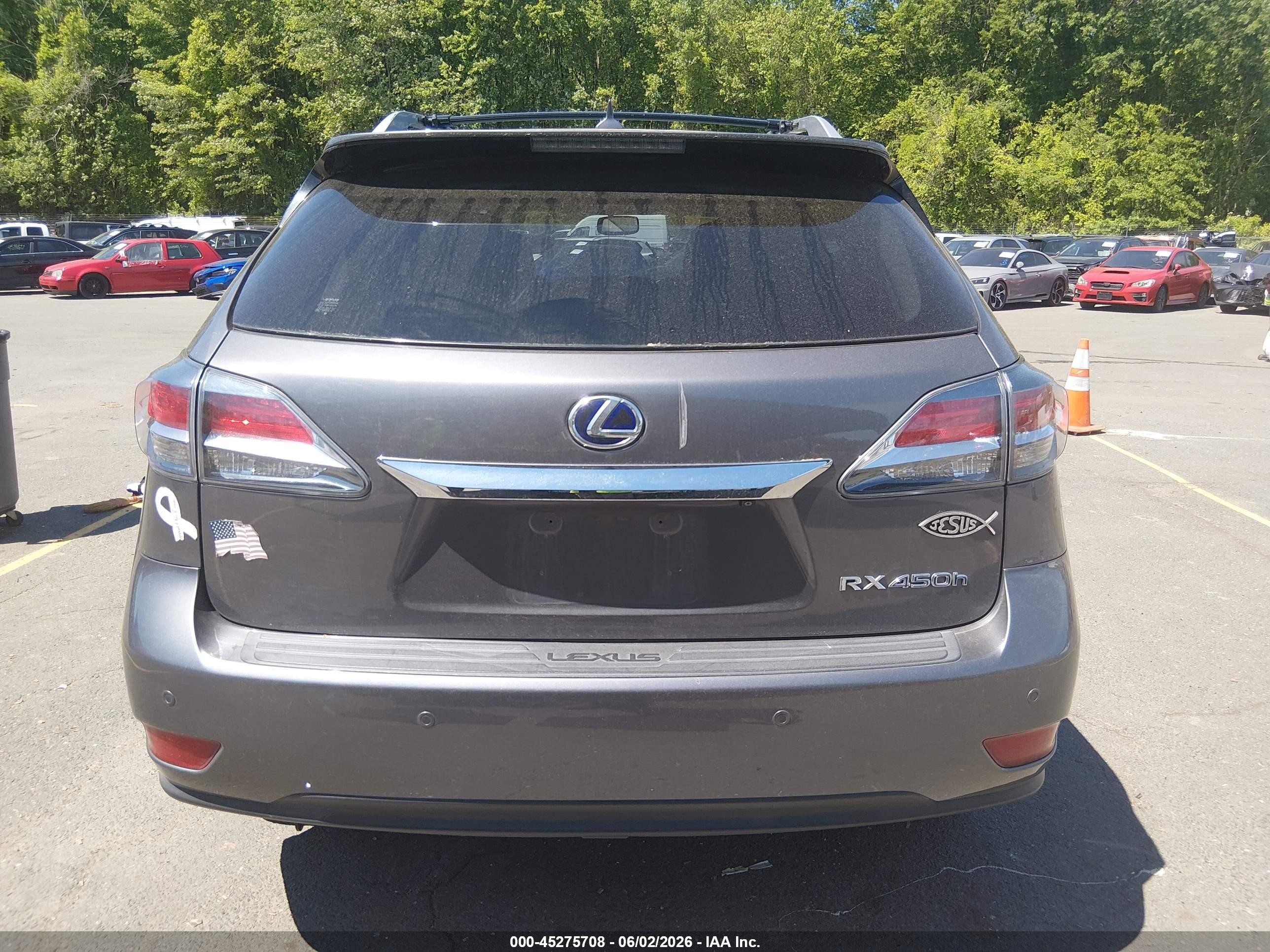 2013 Lexus Rx 450h Gray vin: JTJBC1BA4D2063413