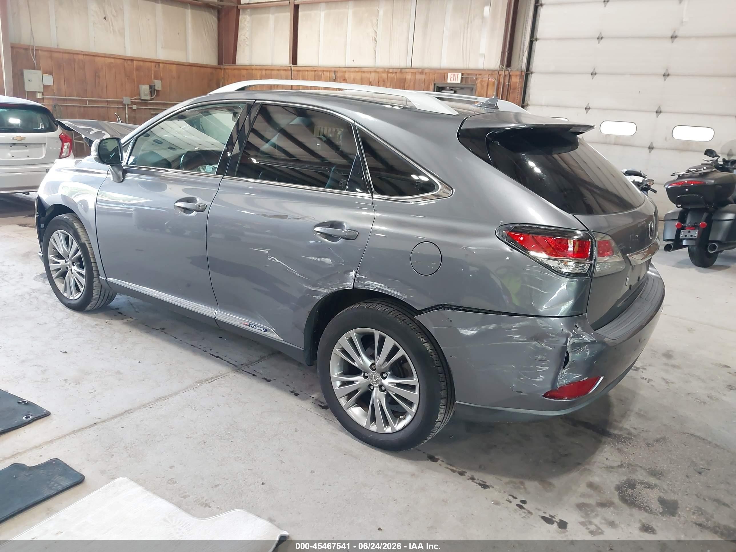 2013 Lexus Rx 450h Gray vin: JTJBC1BA4D2449412