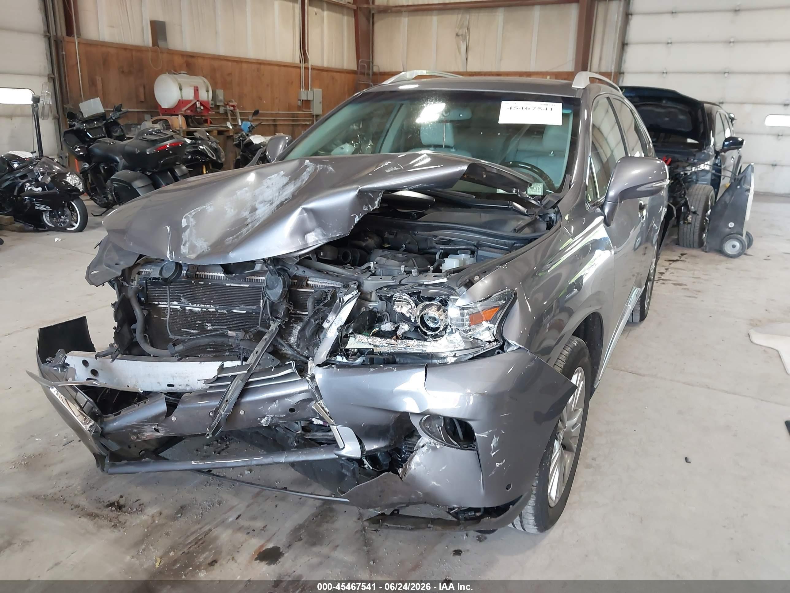 2013 Lexus Rx 450h Gray vin: JTJBC1BA4D2449412