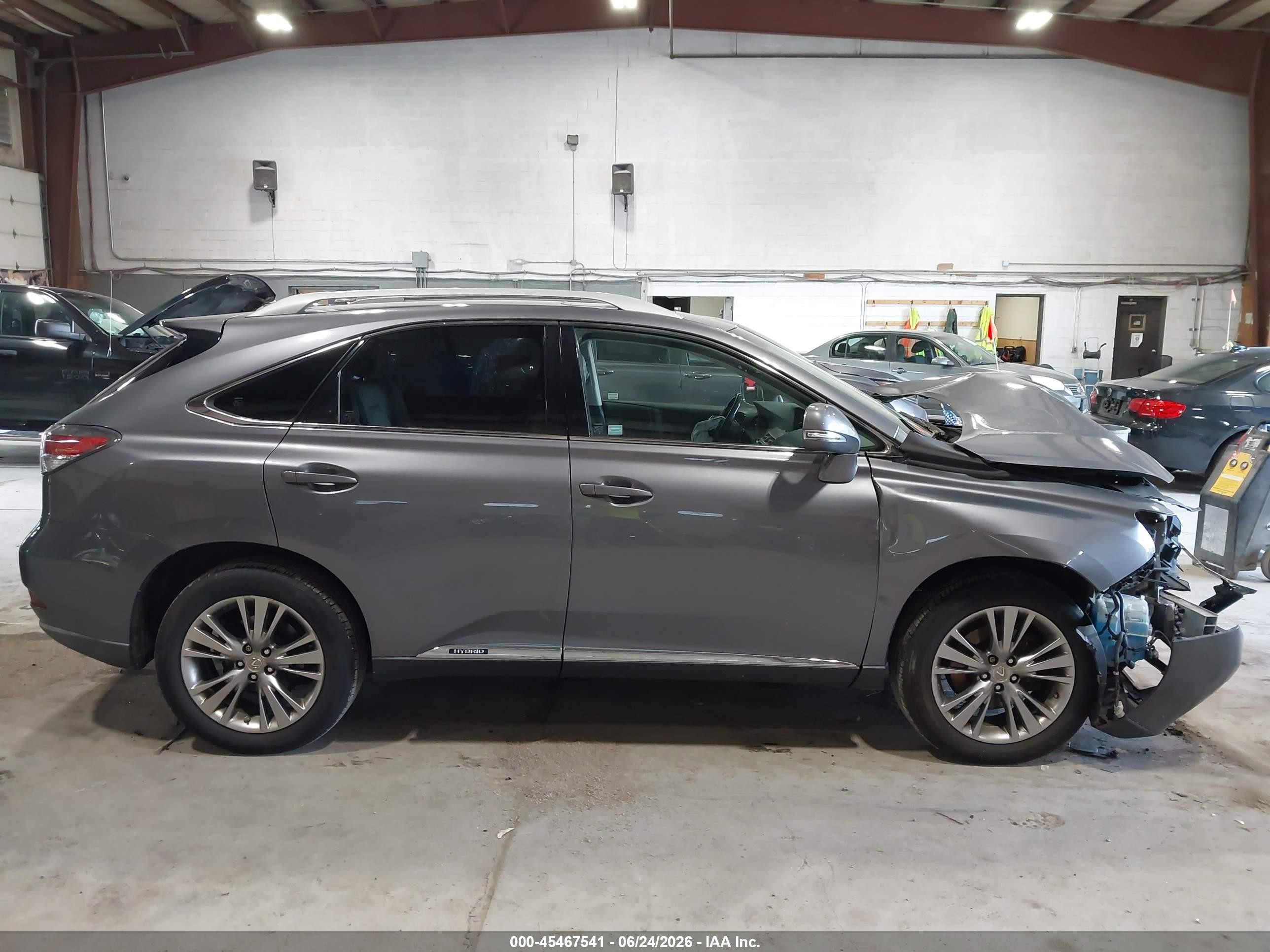 2013 Lexus Rx 450h Gray vin: JTJBC1BA4D2449412
