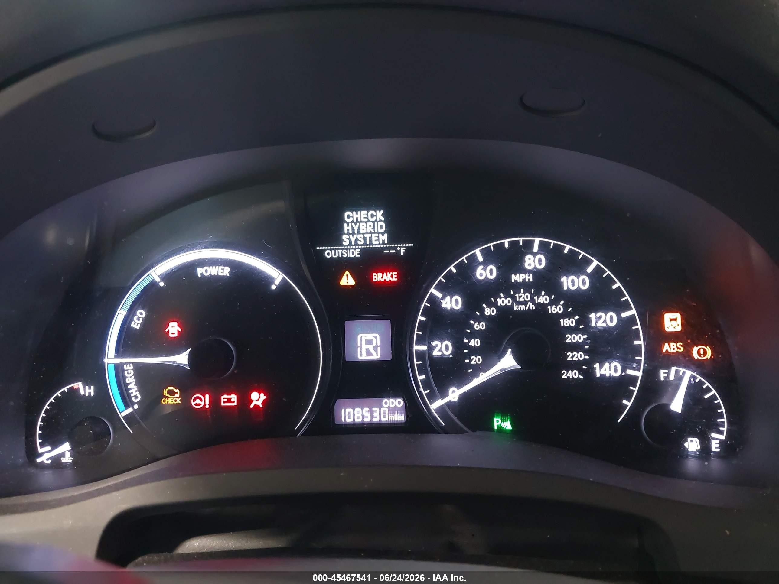 2013 Lexus Rx 450h Gray vin: JTJBC1BA4D2449412