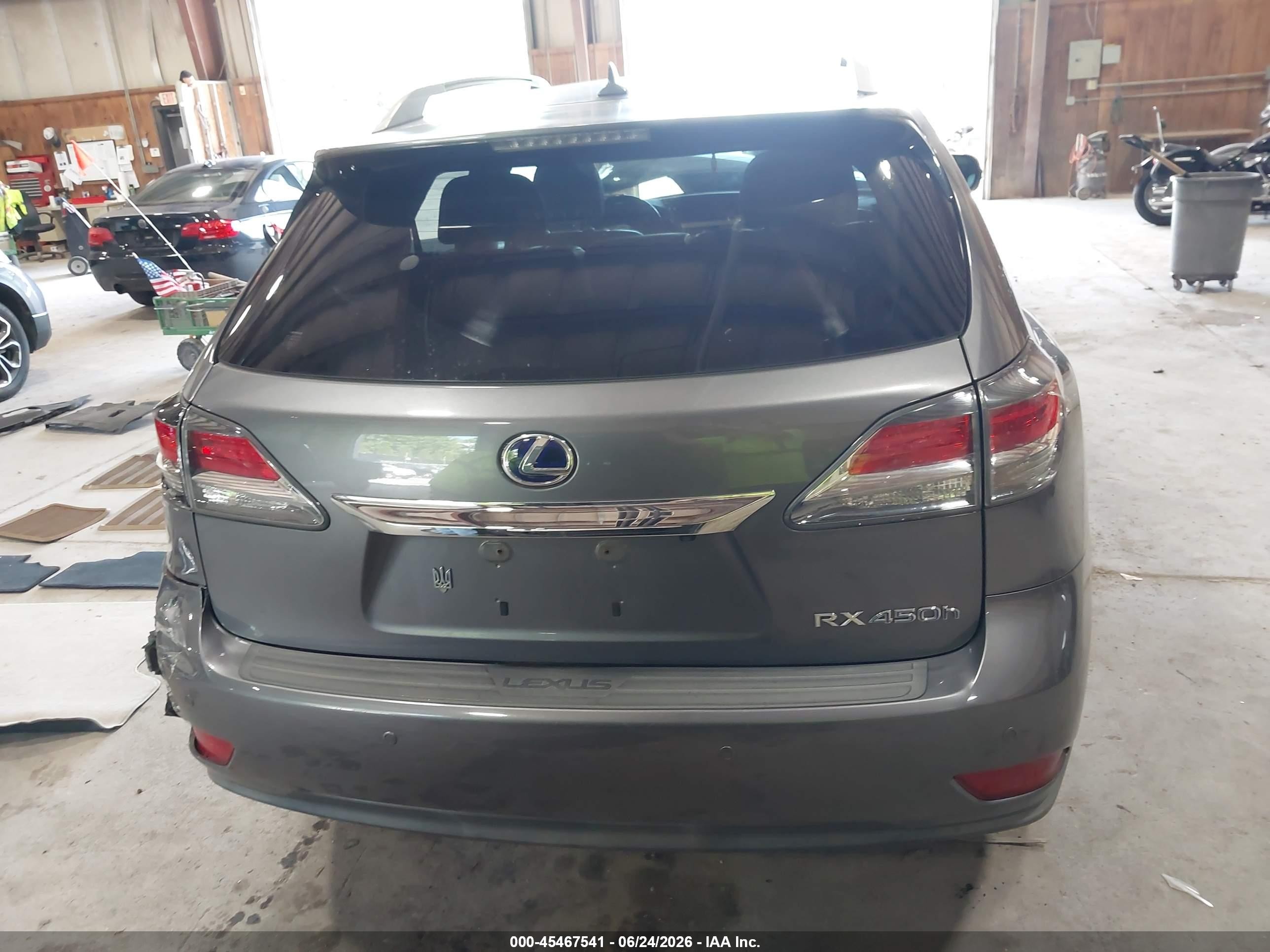 2013 Lexus Rx 450h Gray vin: JTJBC1BA4D2449412