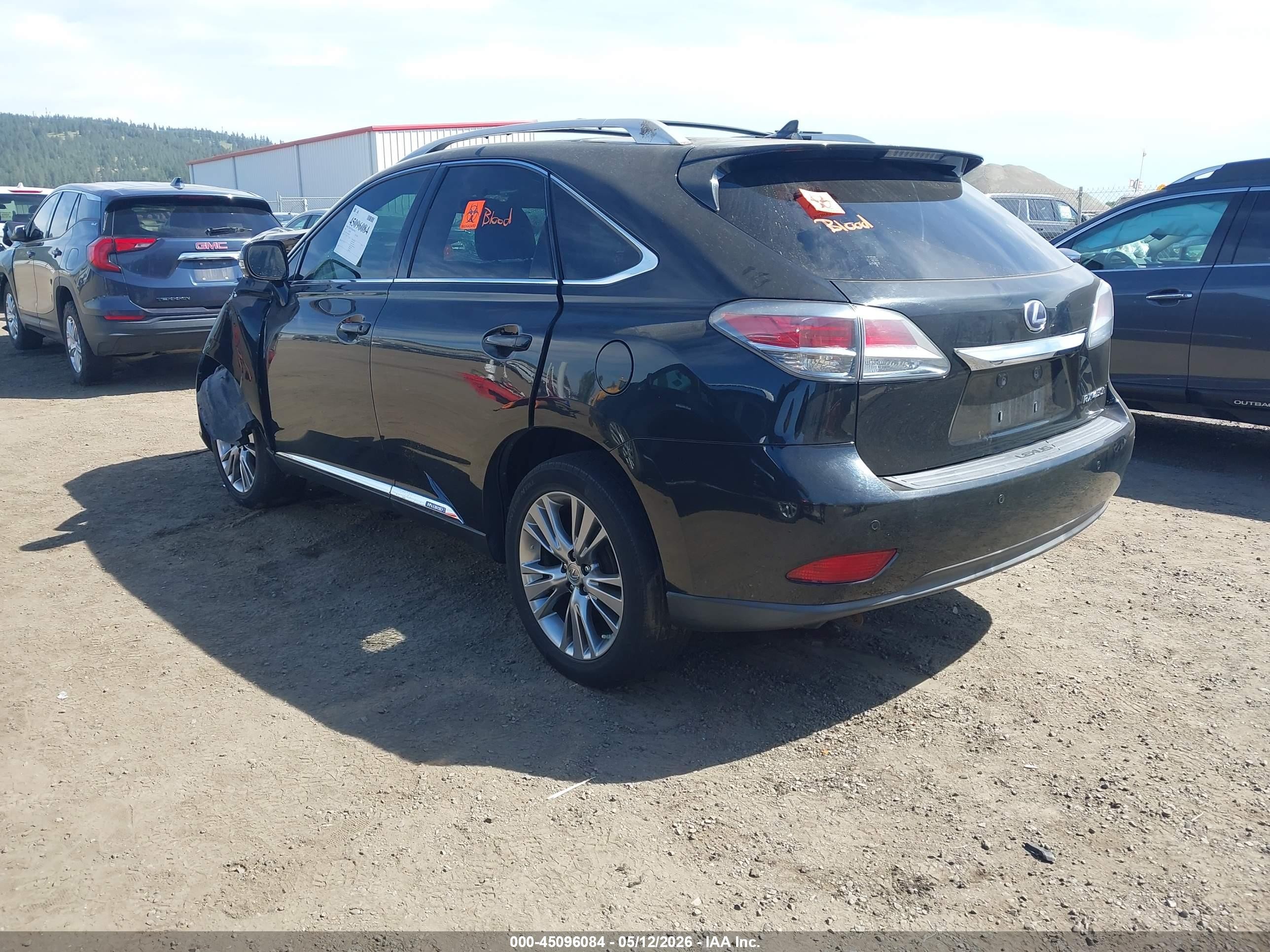 2013 Lexus Rx 450h   Черный vin: JTJBC1BA4D2450642