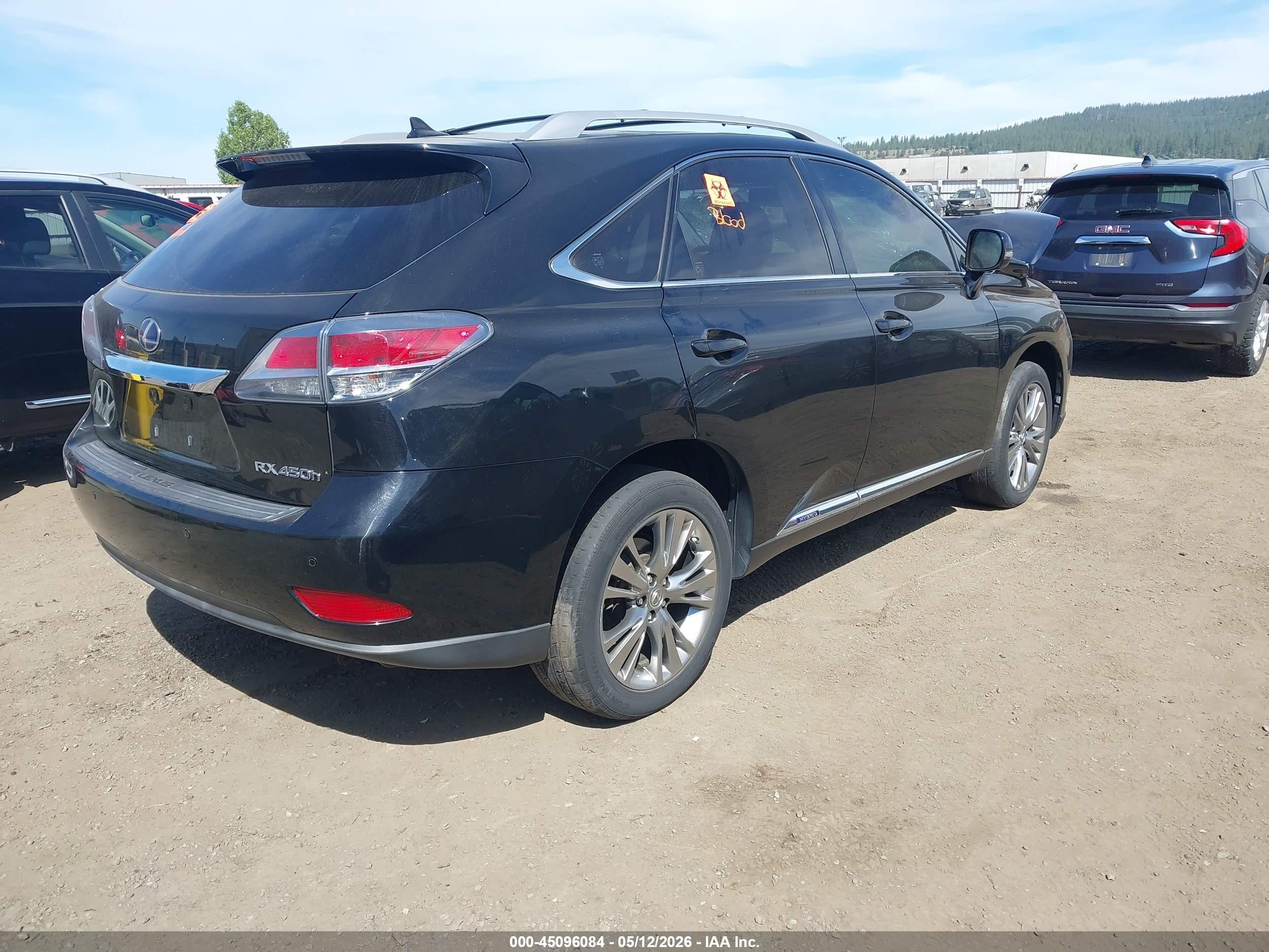 2013 Lexus Rx 450h   Черный vin: JTJBC1BA4D2450642