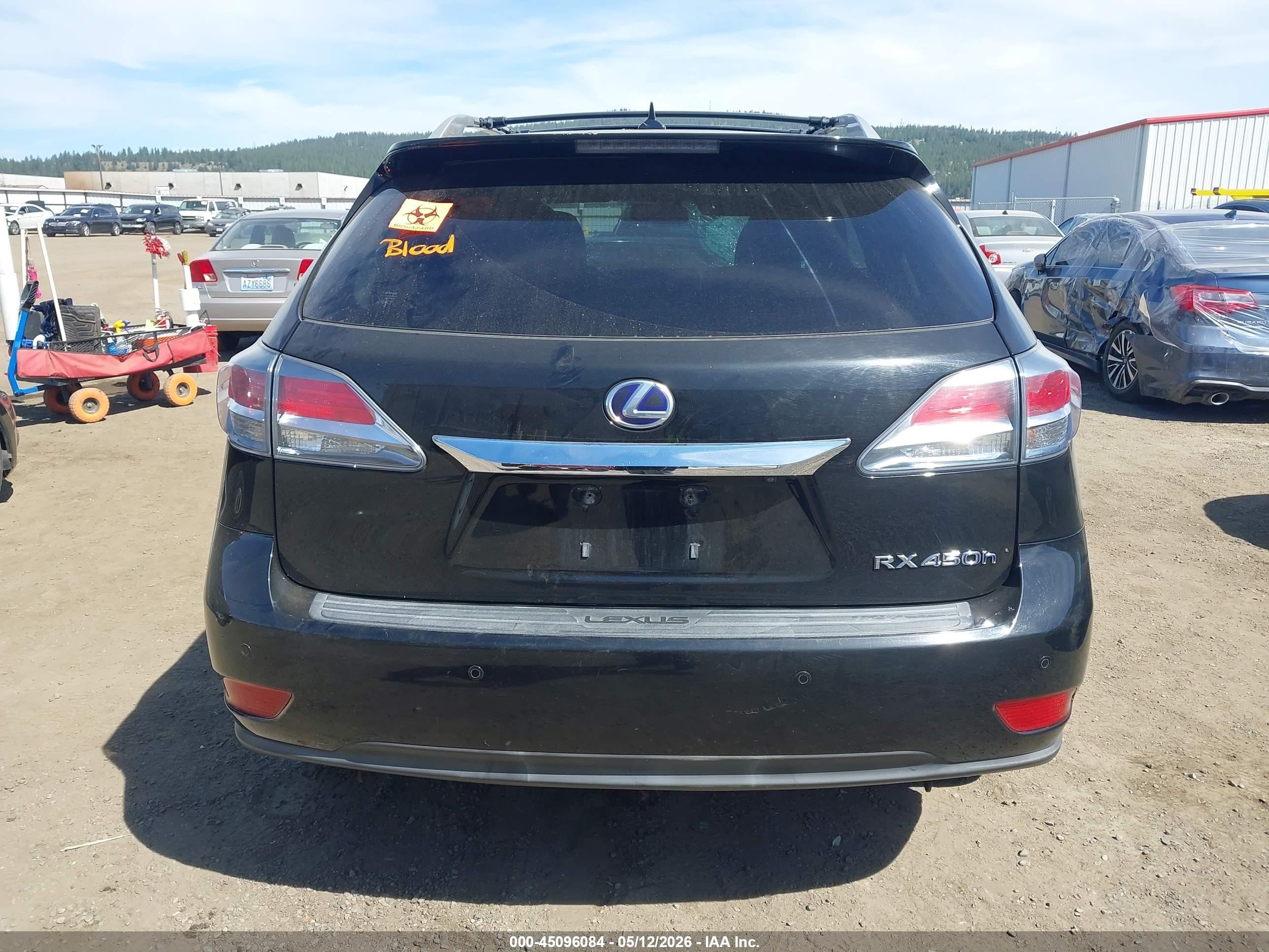 2013 Lexus Rx 450h   Черный vin: JTJBC1BA4D2450642
