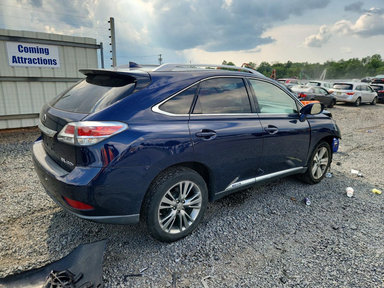 2014 Lexus Rx 450h Blue vin: JTJBC1BA4E2454756
