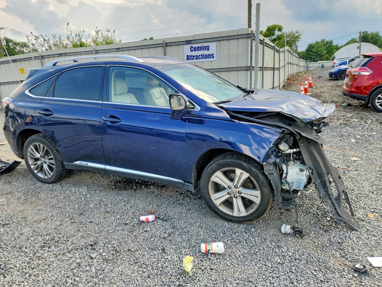 2014 Lexus Rx 450h Blue vin: JTJBC1BA4E2454756