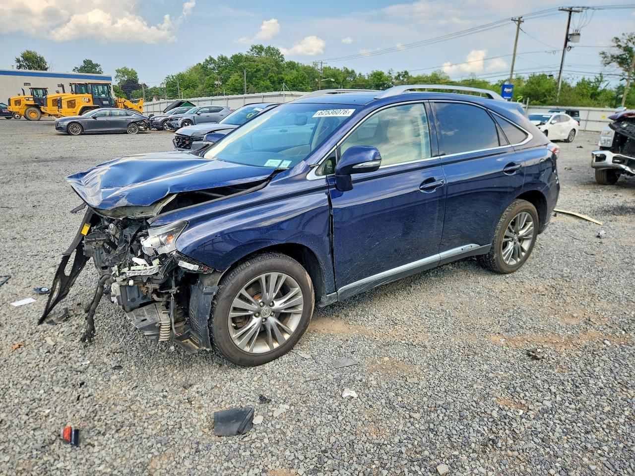 2014 Lexus Rx 450h Blue vin: JTJBC1BA4E2454756
