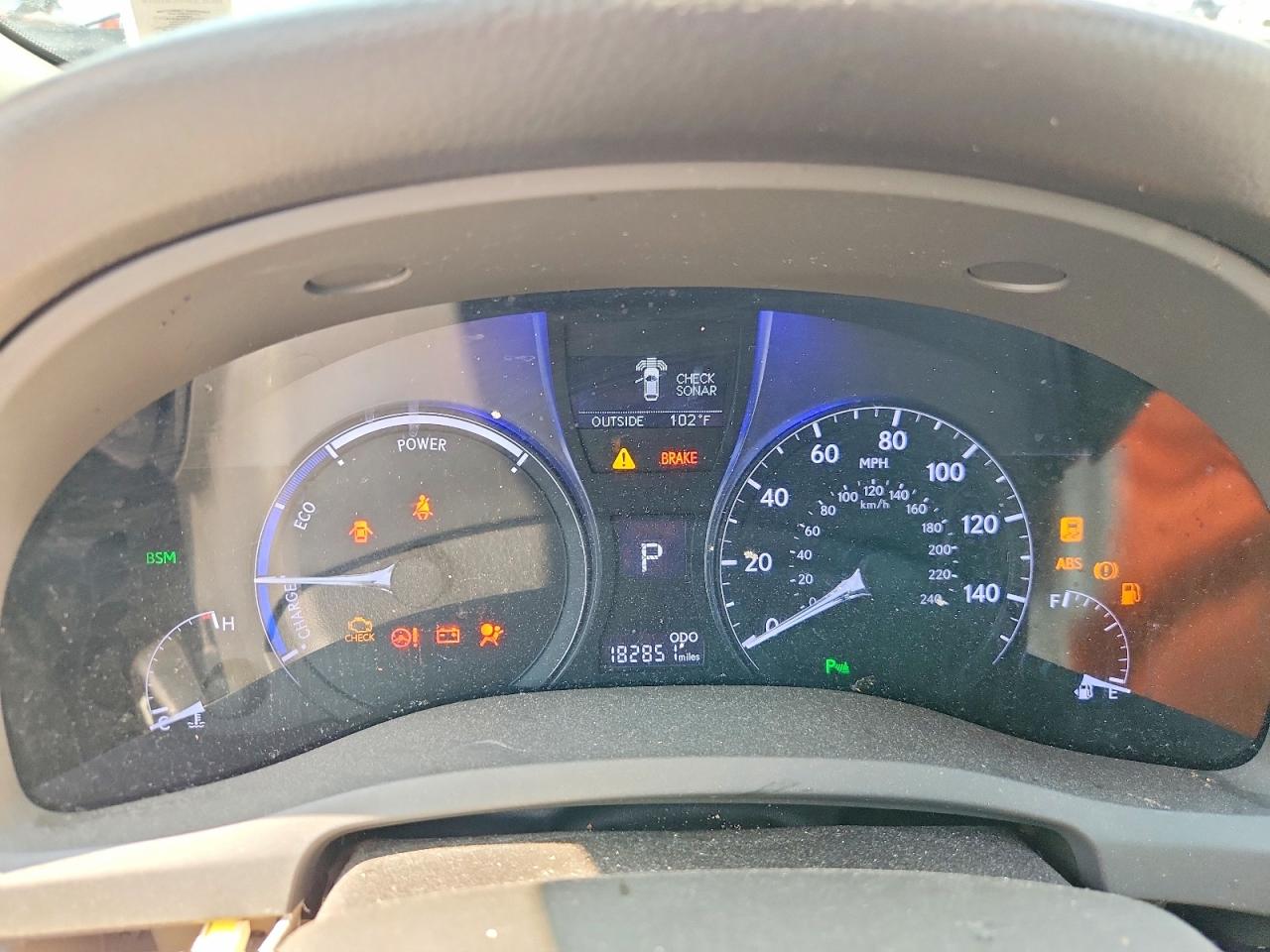 2014 Lexus Rx 450h Blue vin: JTJBC1BA4E2454756