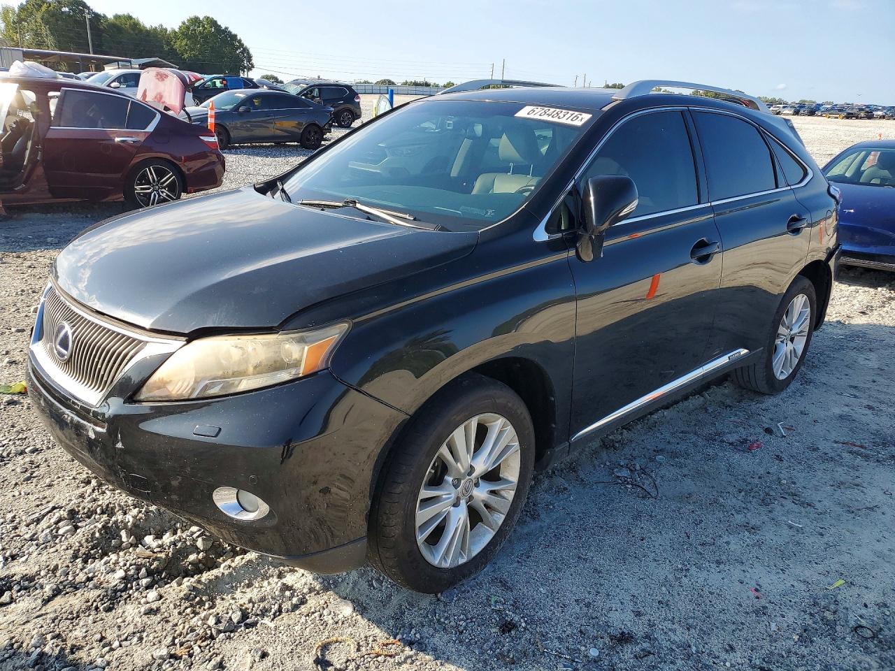 2010 Lexus Rx 450h Black vin: JTJBC1BA5A2003216