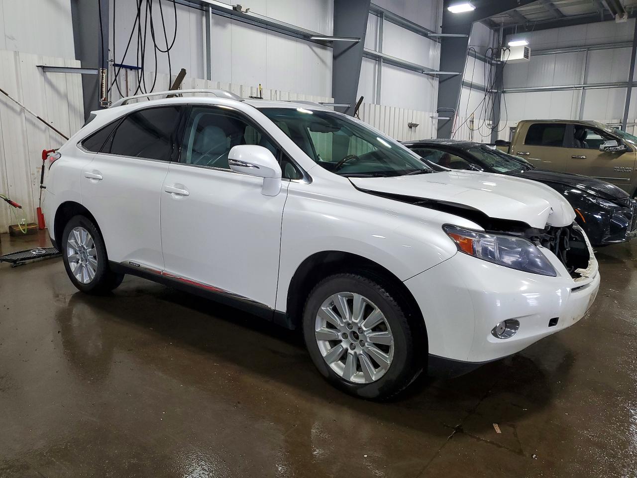 2010 Lexus Rx 450h Base White vin: JTJBC1BA5A2007458
