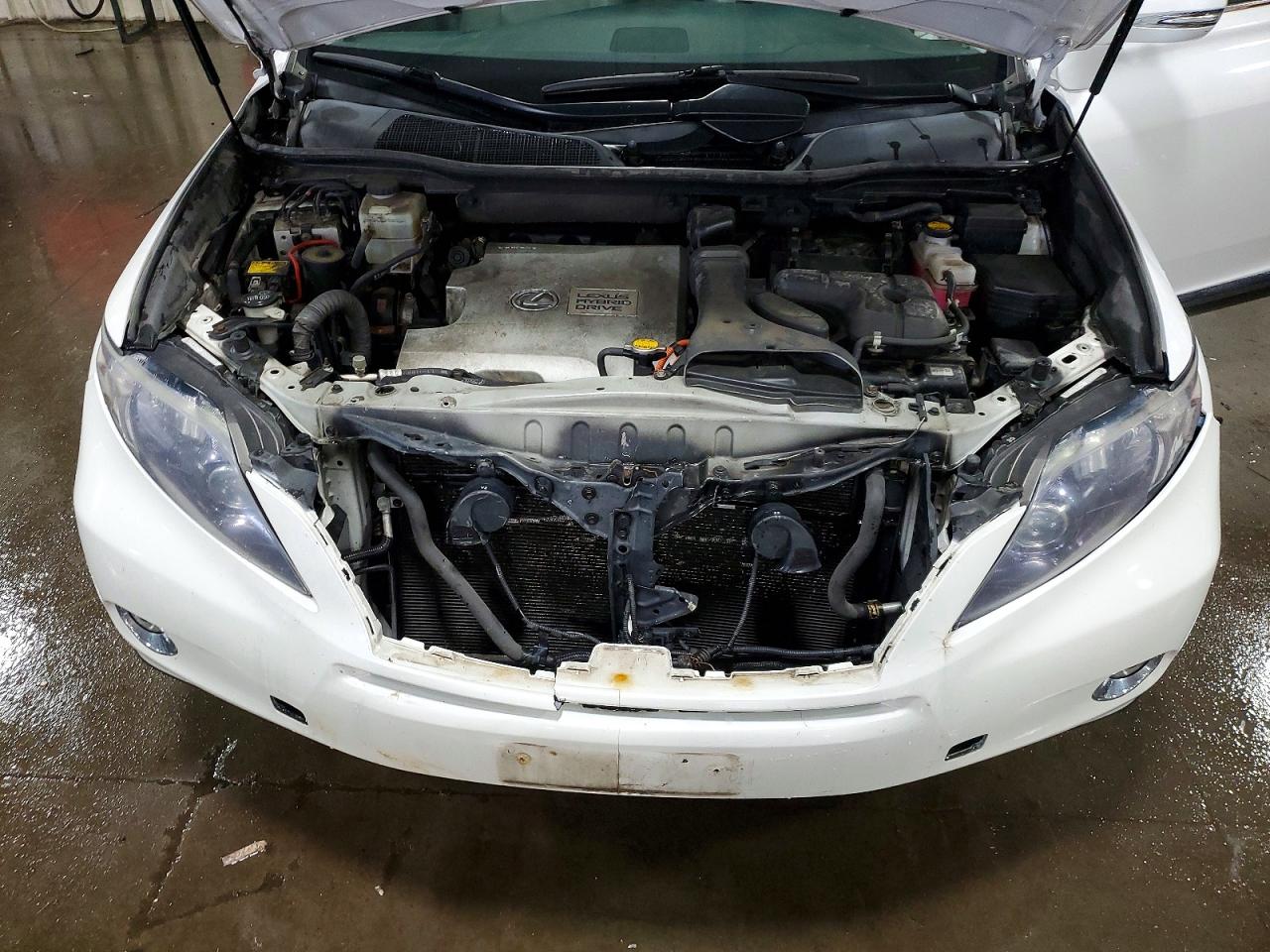 2010 Lexus Rx 450h Base White vin: JTJBC1BA5A2007458
