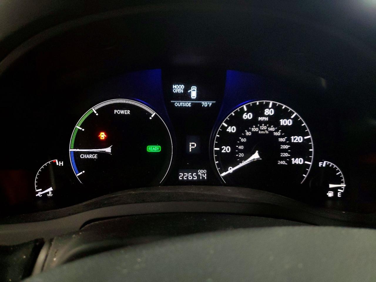 2010 Lexus Rx 450h Base White vin: JTJBC1BA5A2007458