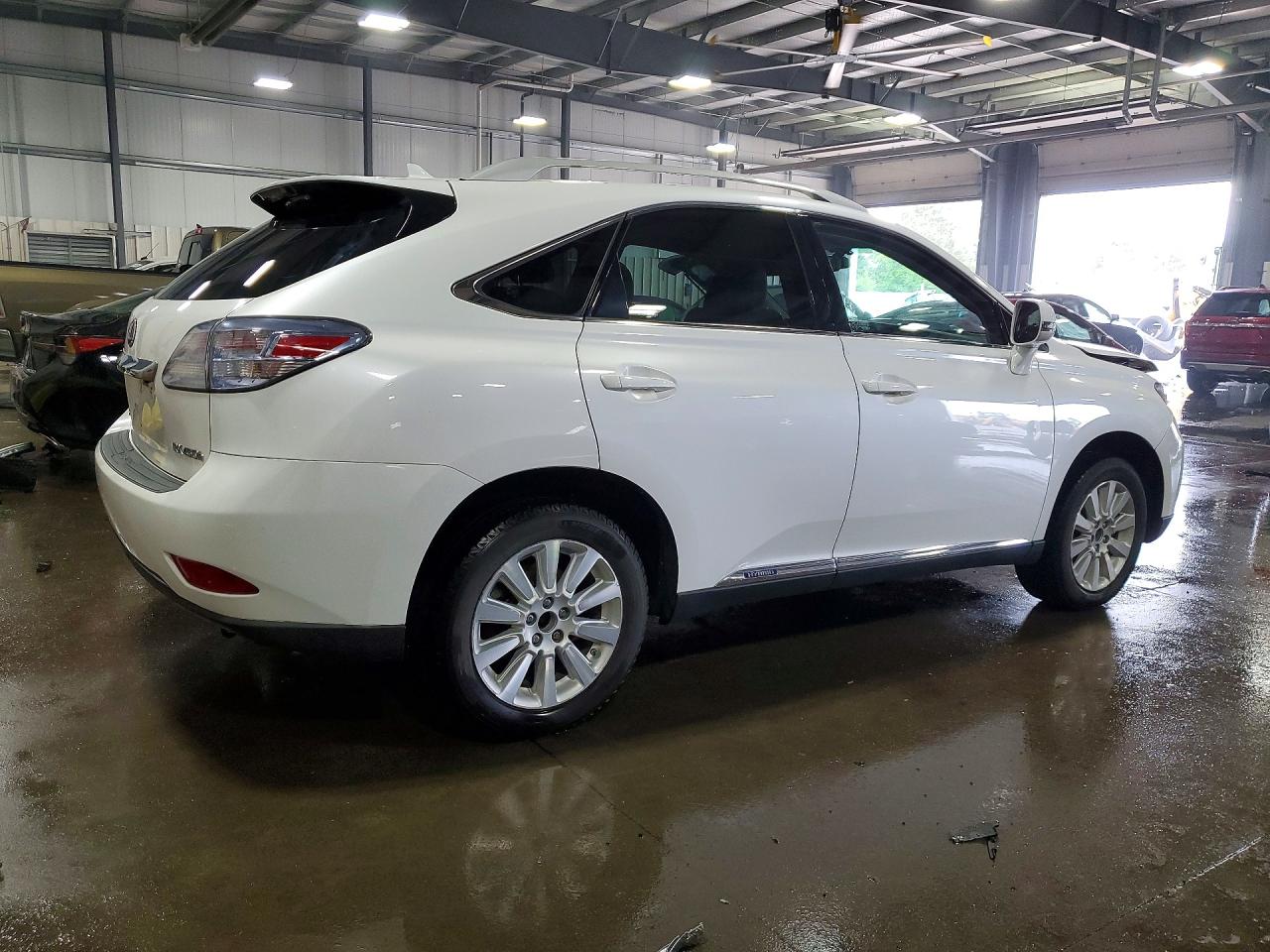 2010 Lexus Rx 450h Base White vin: JTJBC1BA5A2007458
