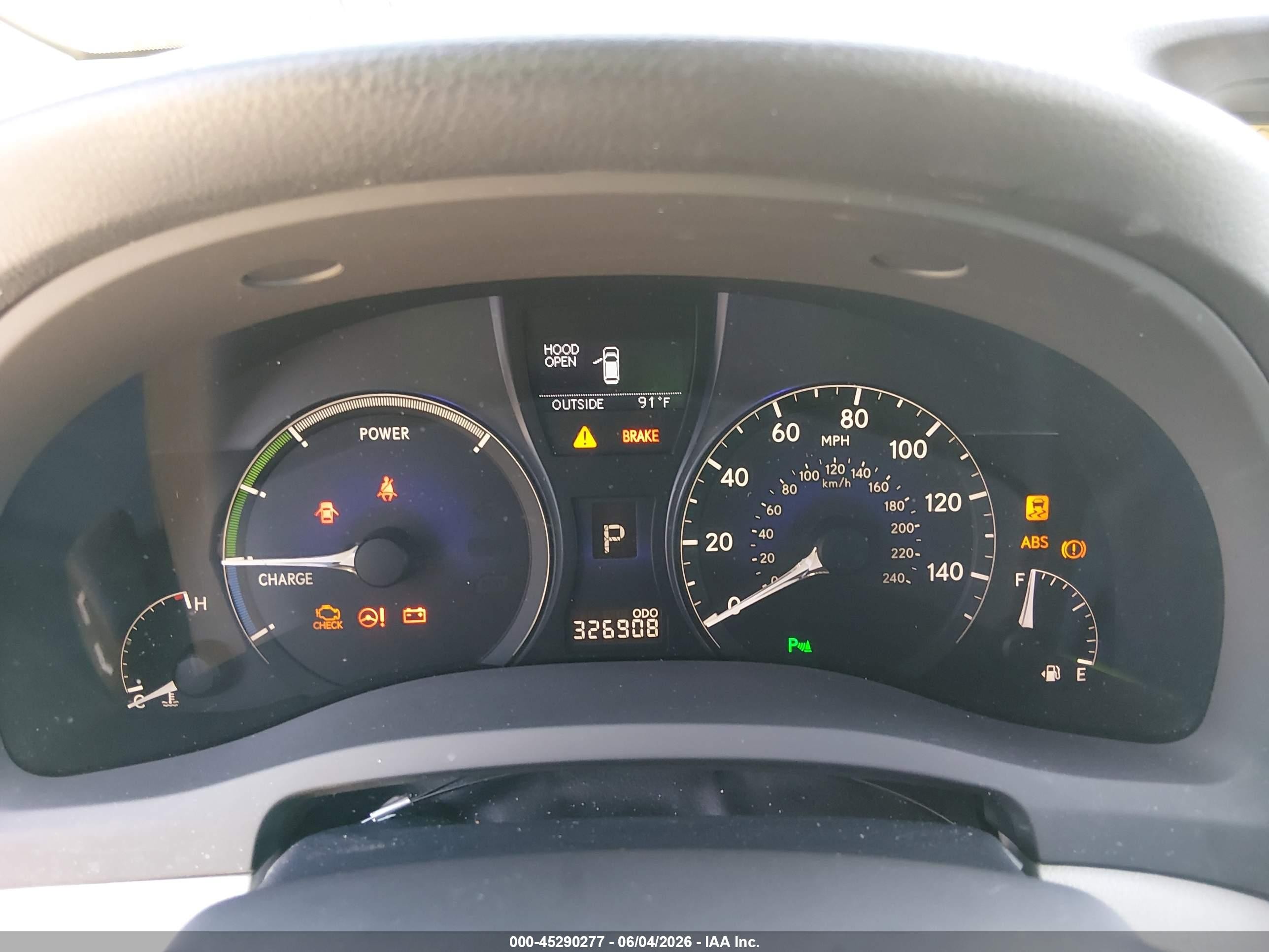 2010 Lexus Rx 450h   Gray vin: JTJBC1BA5A2023403