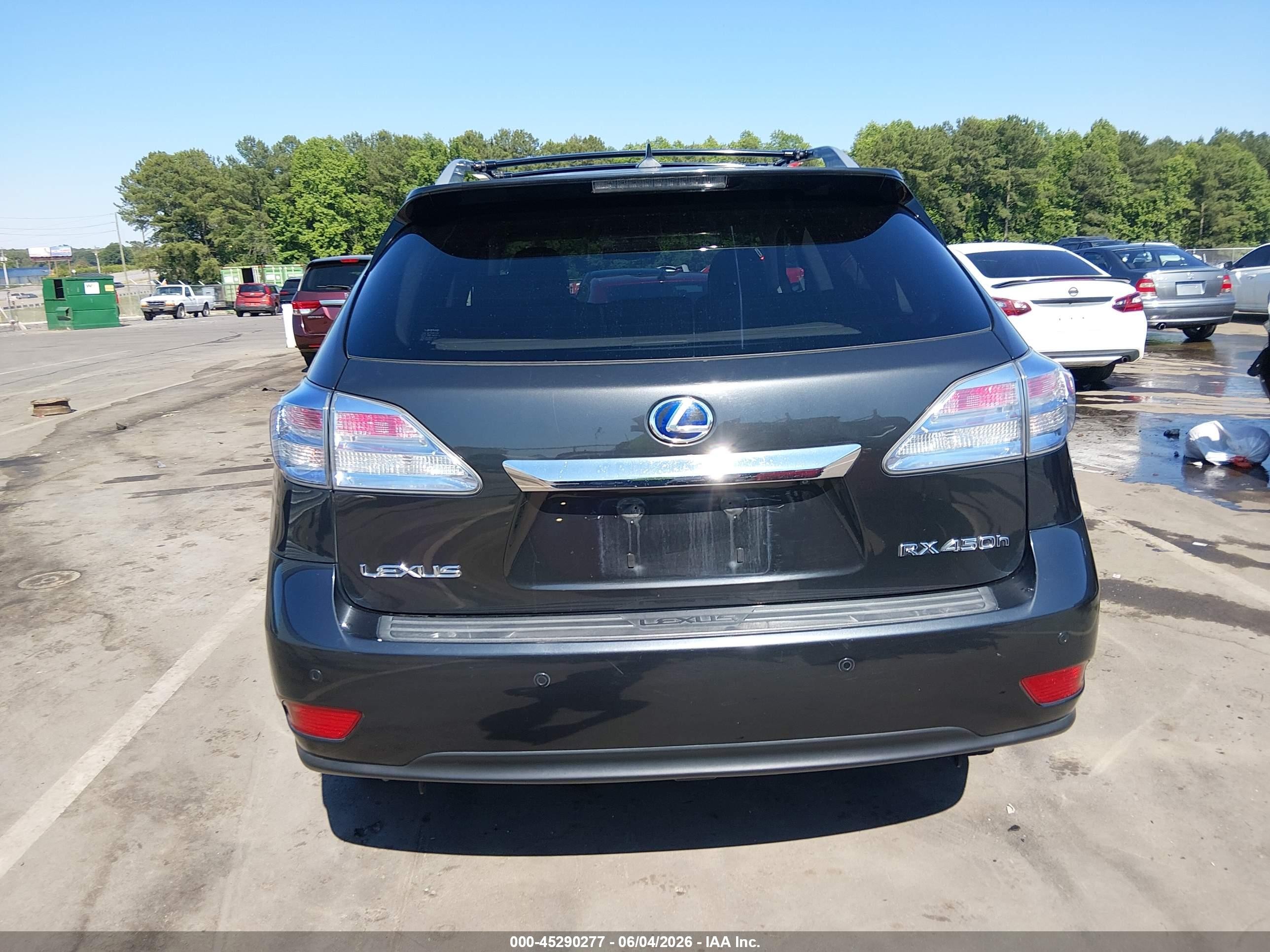 2010 Lexus Rx 450h   Gray vin: JTJBC1BA5A2023403
