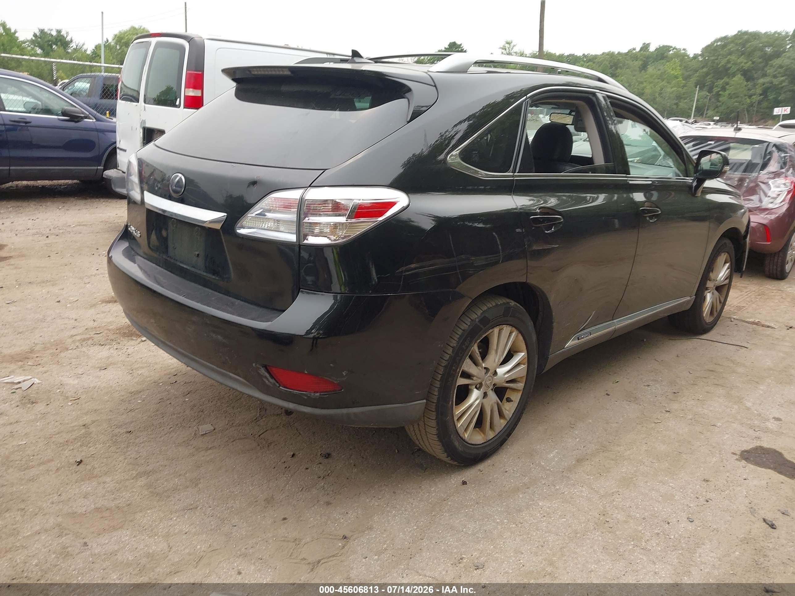 2010 Lexus Rx 450h Black vin: JTJBC1BA5A2407567