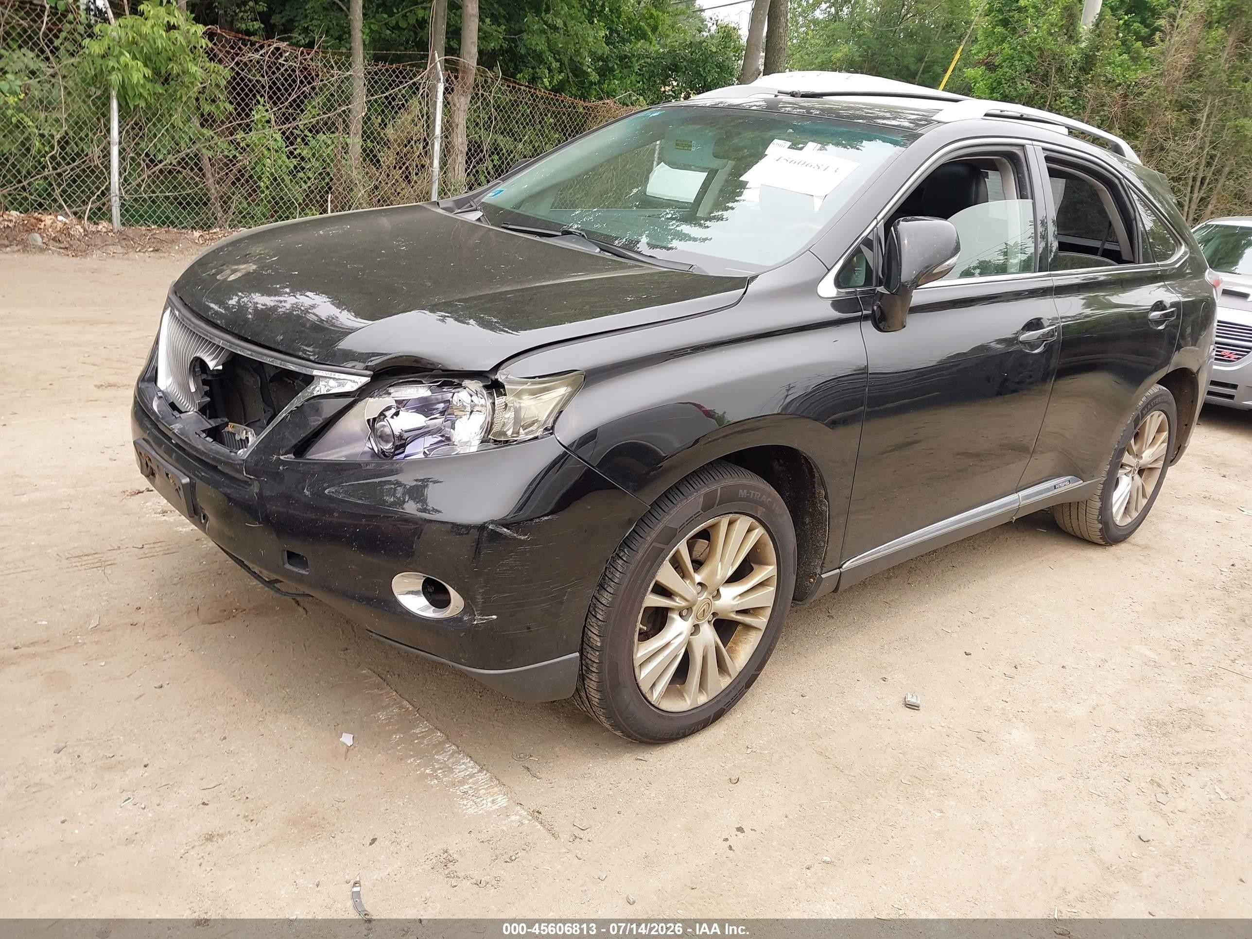 2010 Lexus Rx 450h Black vin: JTJBC1BA5A2407567