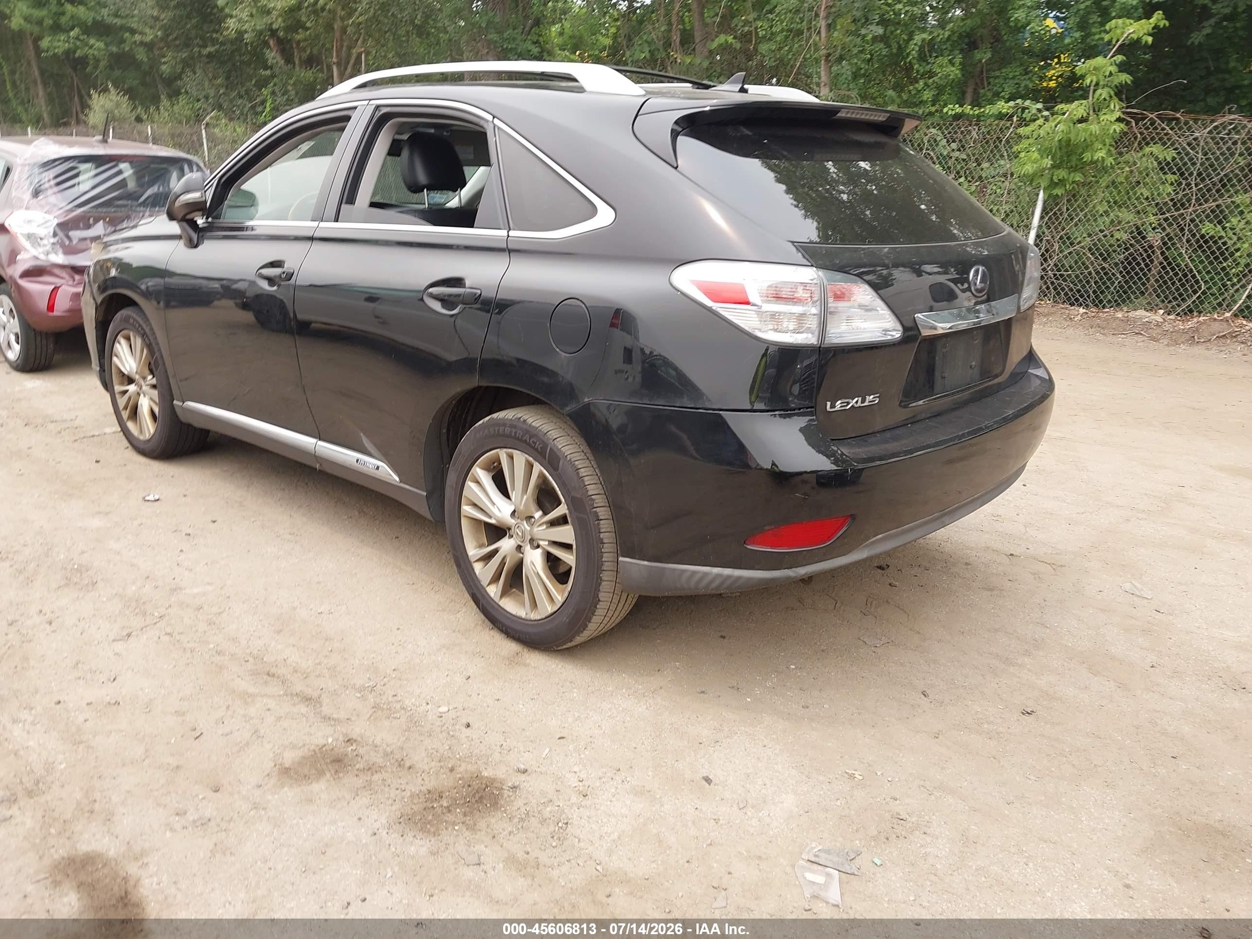 2010 Lexus Rx 450h Black vin: JTJBC1BA5A2407567
