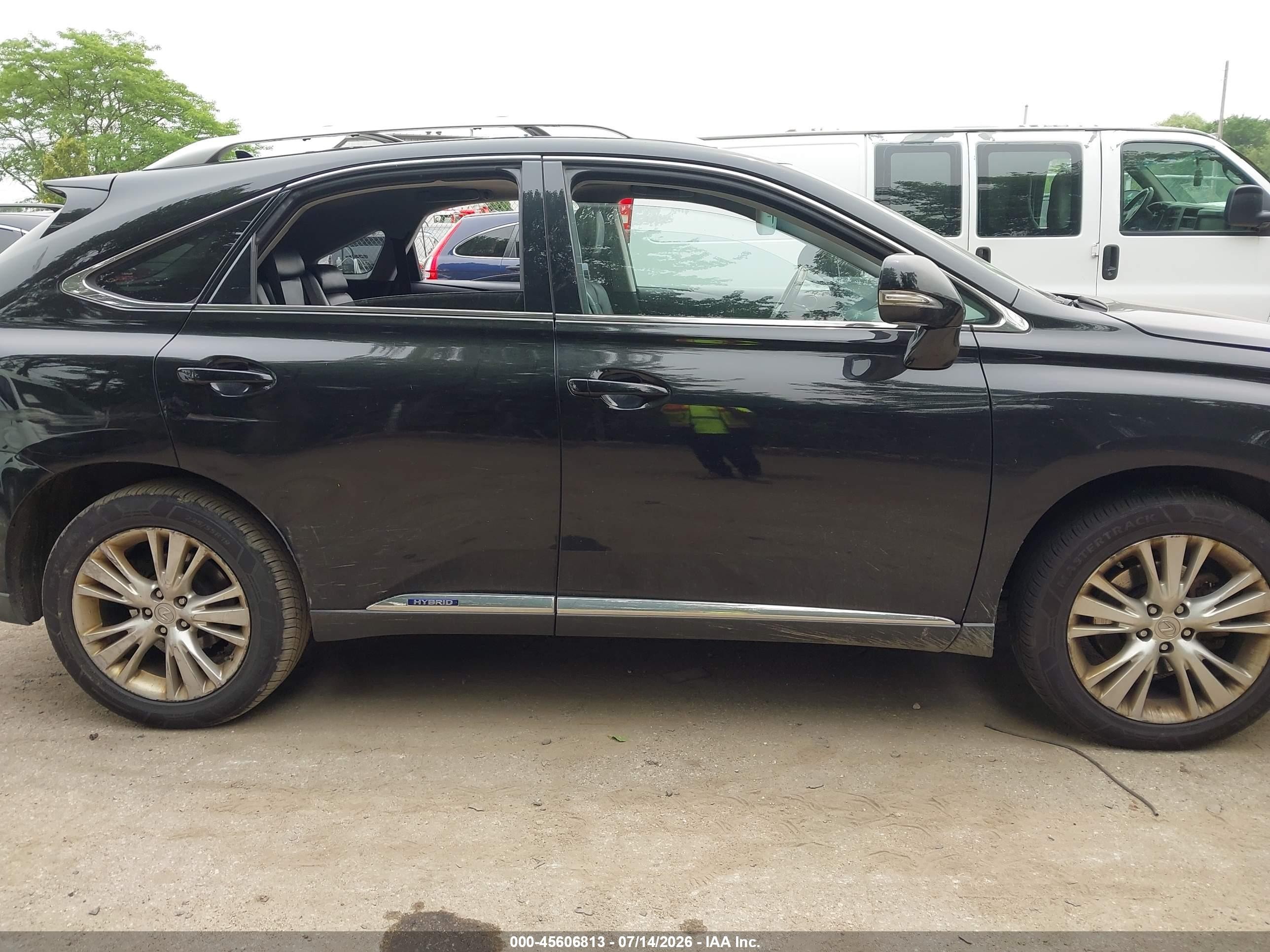 2010 Lexus Rx 450h Black vin: JTJBC1BA5A2407567