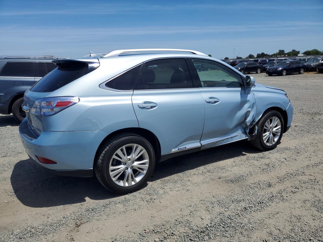 2011 Lexus Rx 450h Blue vin: JTJBC1BA5B2032801