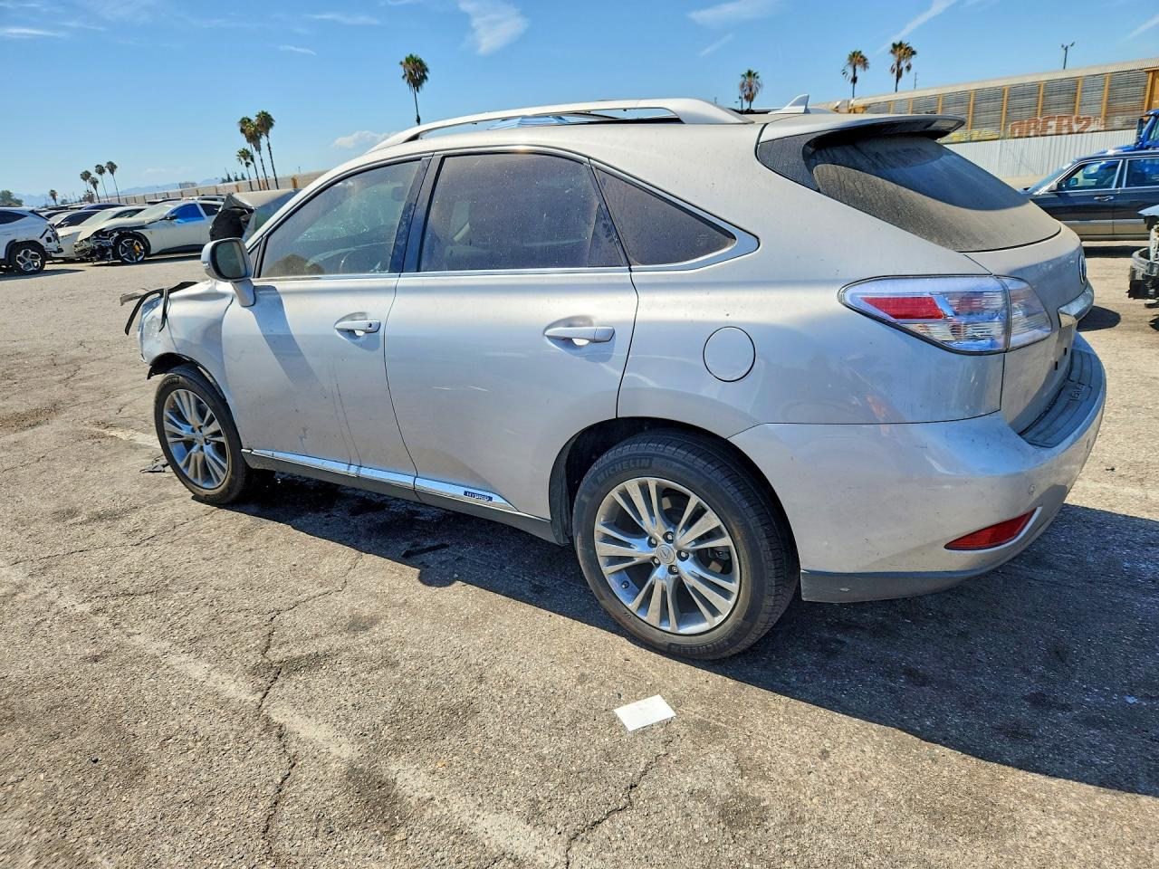 2011 Lexus Rx 450h Silver vin: JTJBC1BA5B2040087
