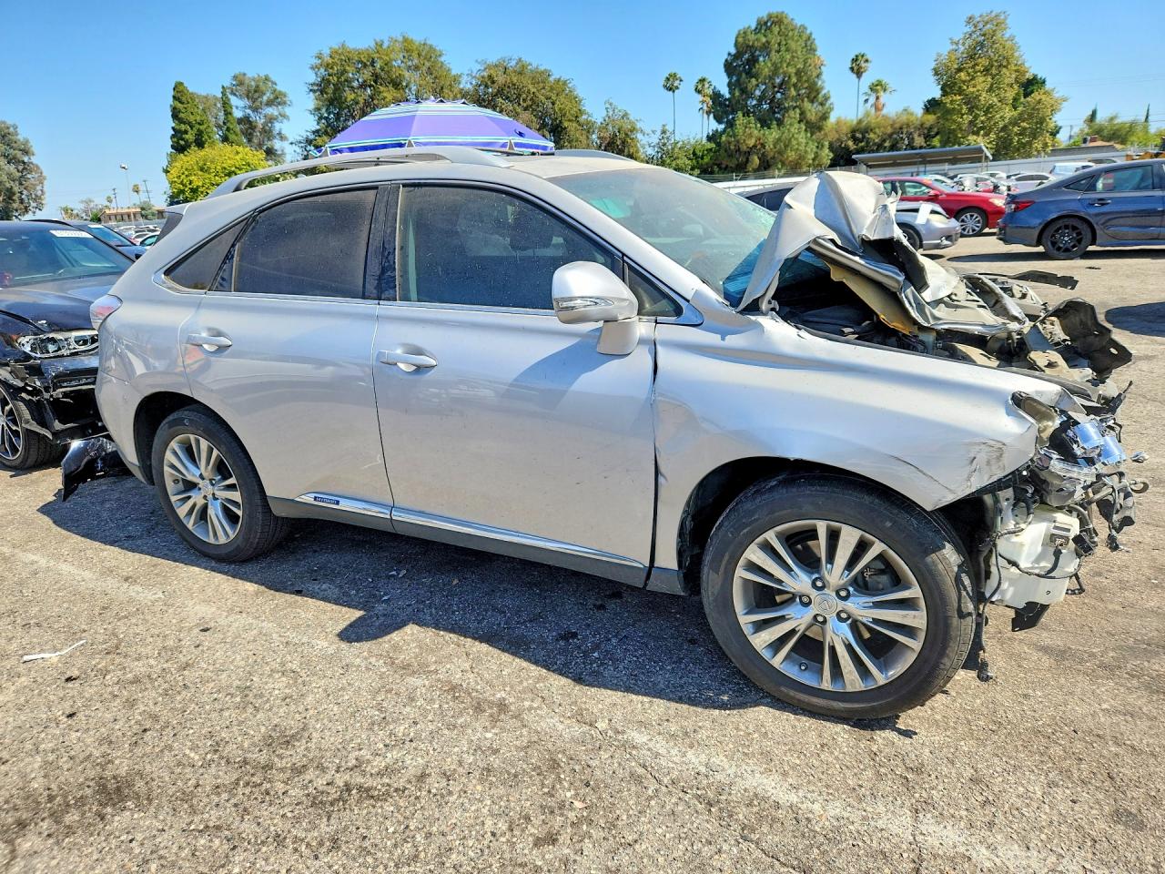 2011 Lexus Rx 450h Silver vin: JTJBC1BA5B2040087