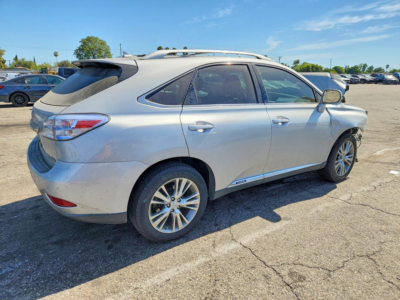 2011 Lexus Rx 450h Silver vin: JTJBC1BA5B2040087