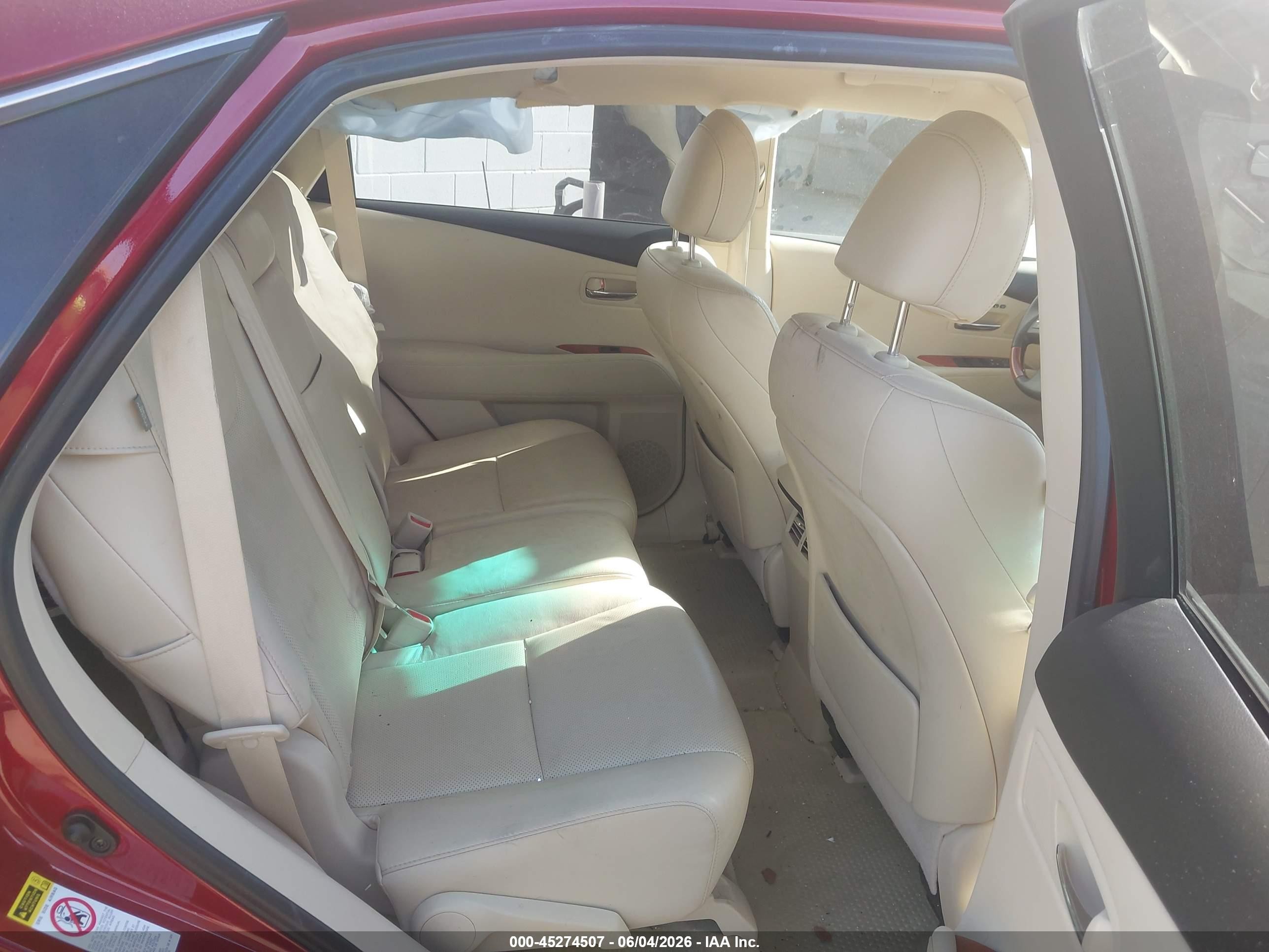 2012 Lexus Rx 450h   Red vin: JTJBC1BA5C2050362