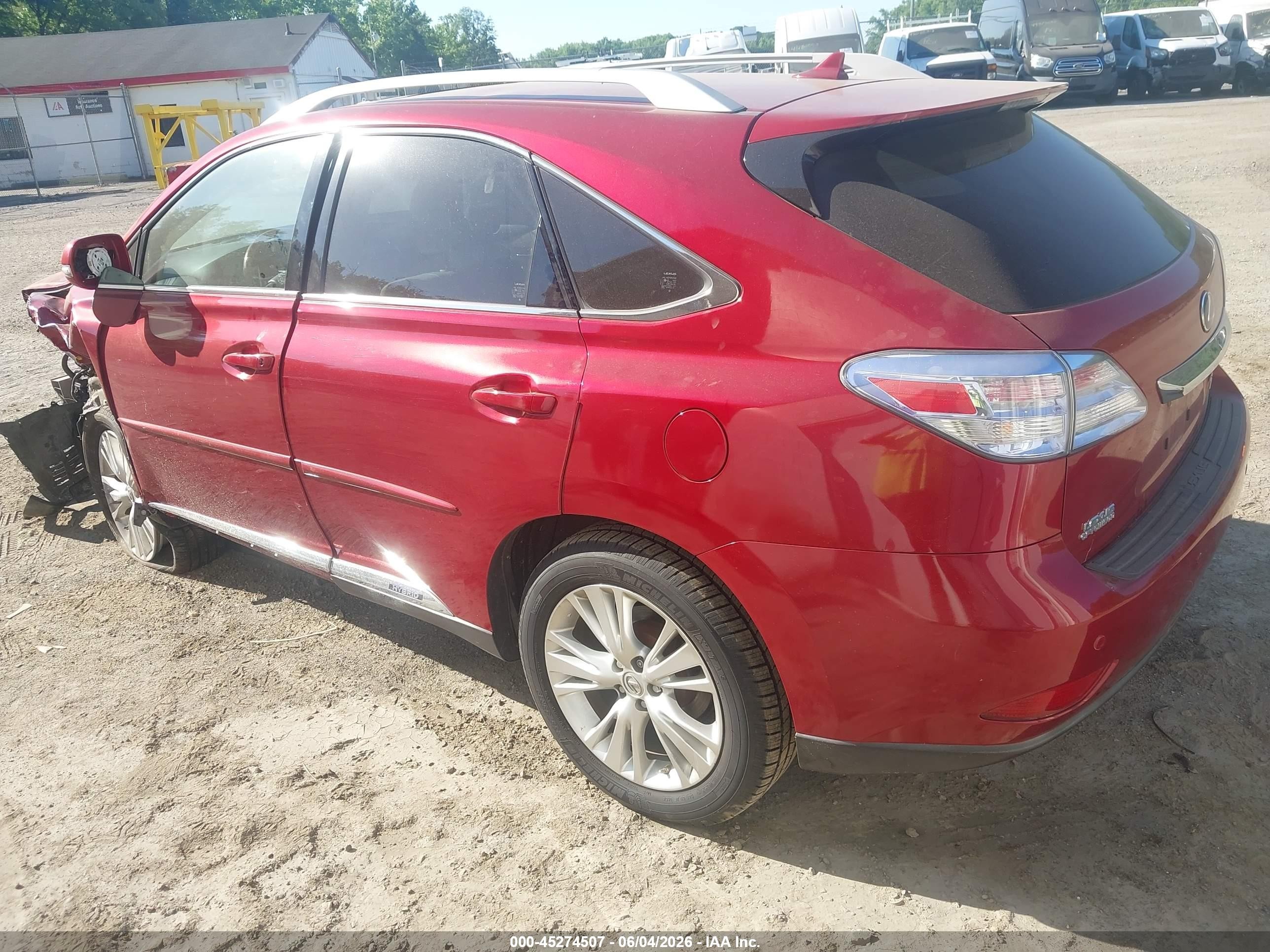 2012 Lexus Rx 450h   Red vin: JTJBC1BA5C2050362