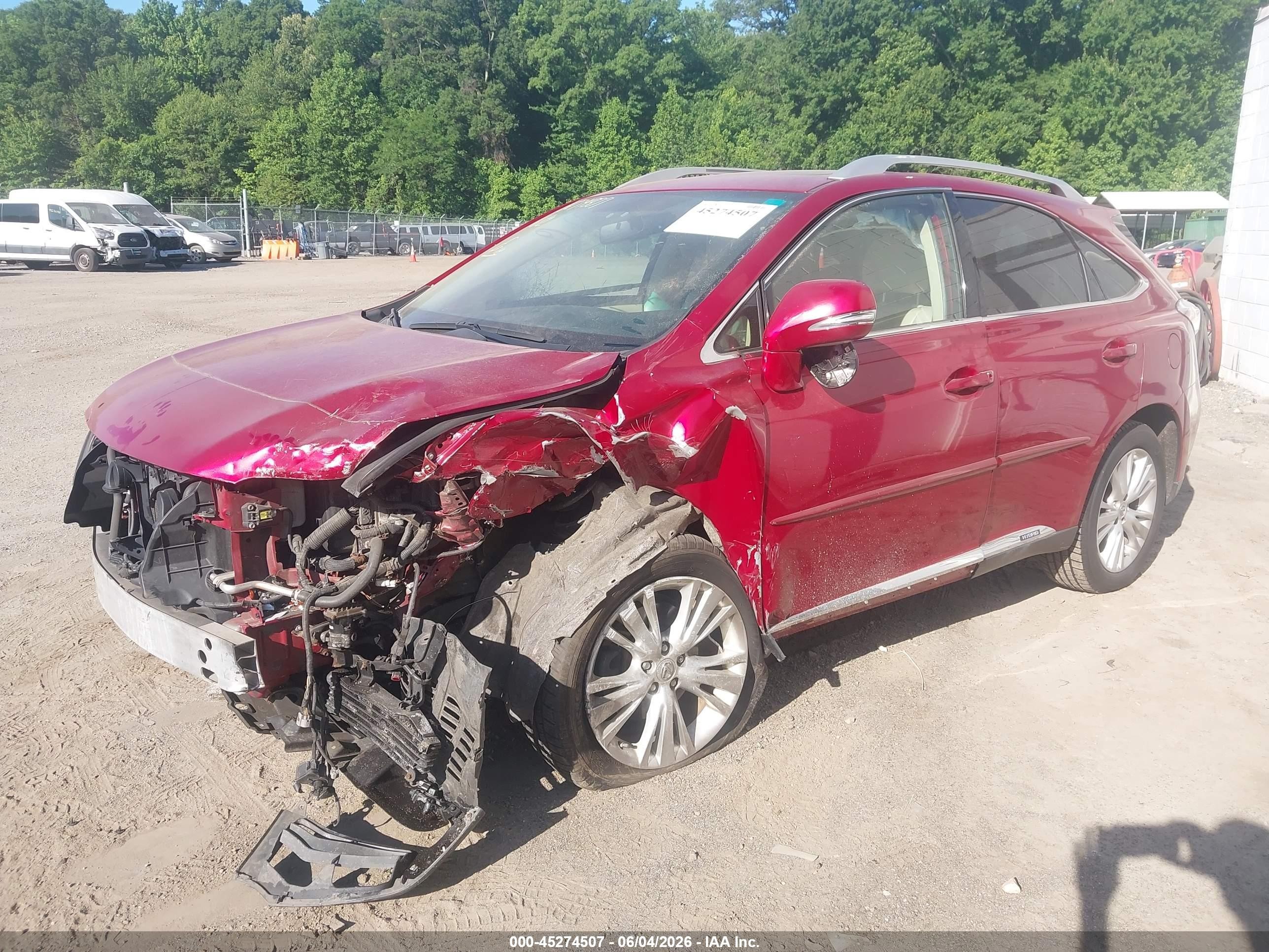 2012 Lexus Rx 450h   Red vin: JTJBC1BA5C2050362