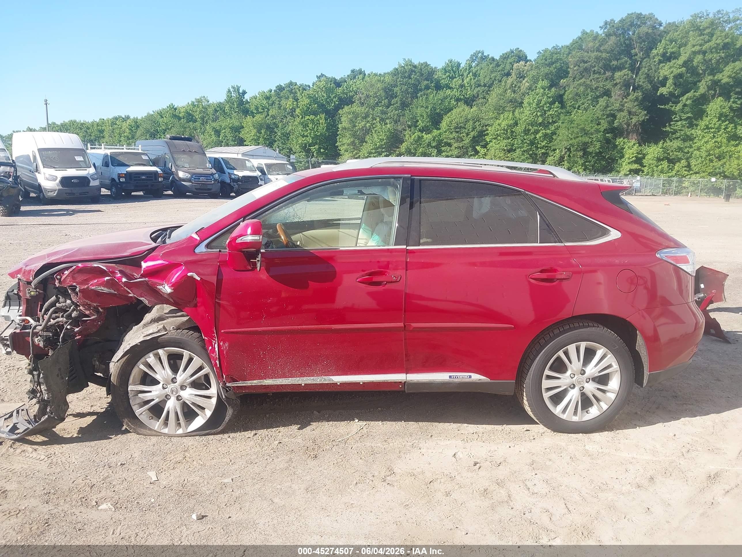 2012 Lexus Rx 450h   Red vin: JTJBC1BA5C2050362