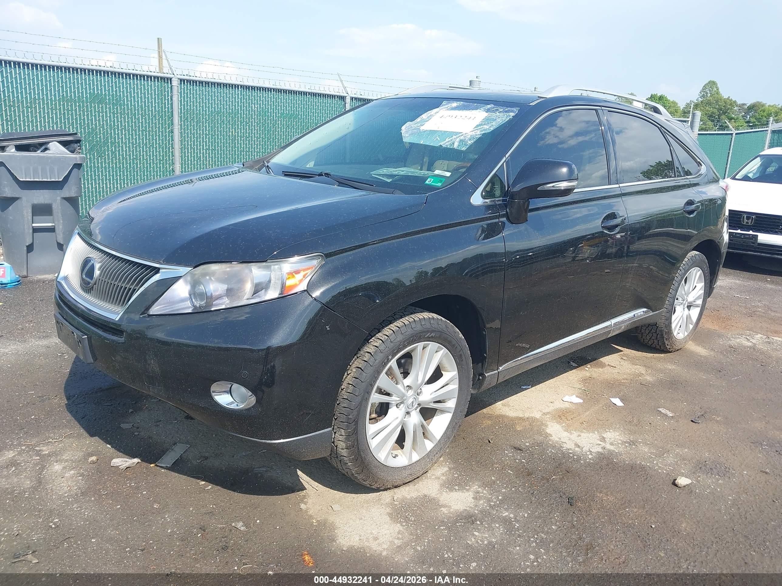 2012 Lexus Rx 450h   Black vin: JTJBC1BA5C2424419