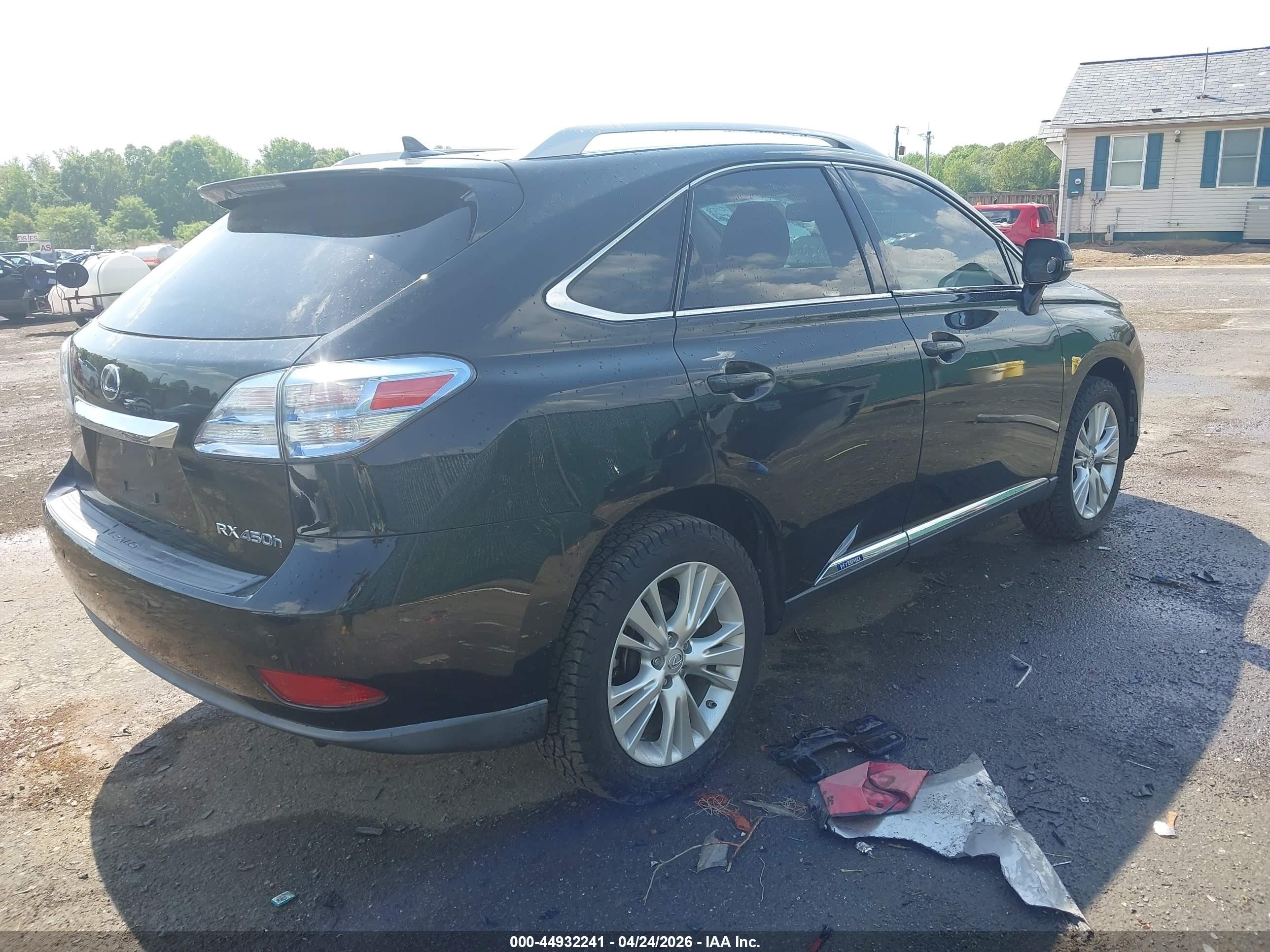 2012 Lexus Rx 450h   Black vin: JTJBC1BA5C2424419