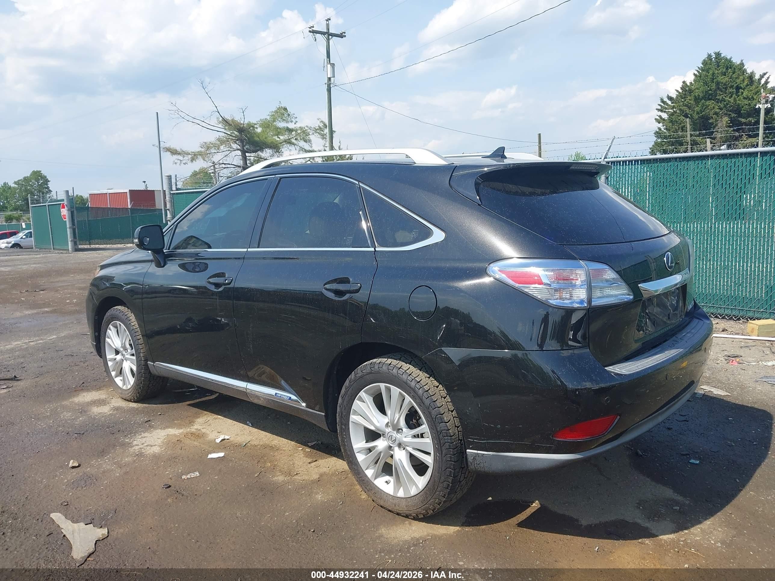 2012 Lexus Rx 450h   Black vin: JTJBC1BA5C2424419