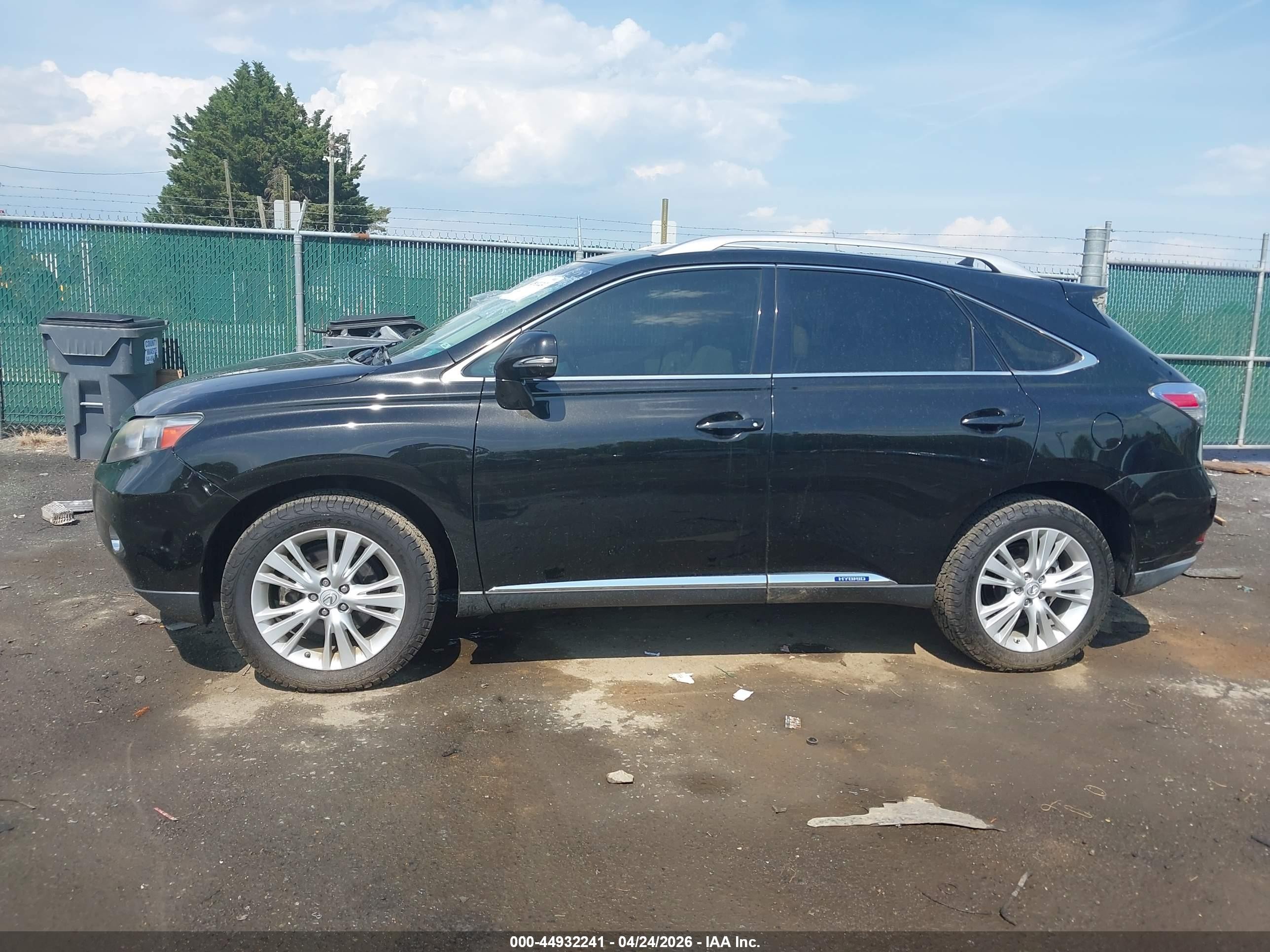 2012 Lexus Rx 450h   Black vin: JTJBC1BA5C2424419