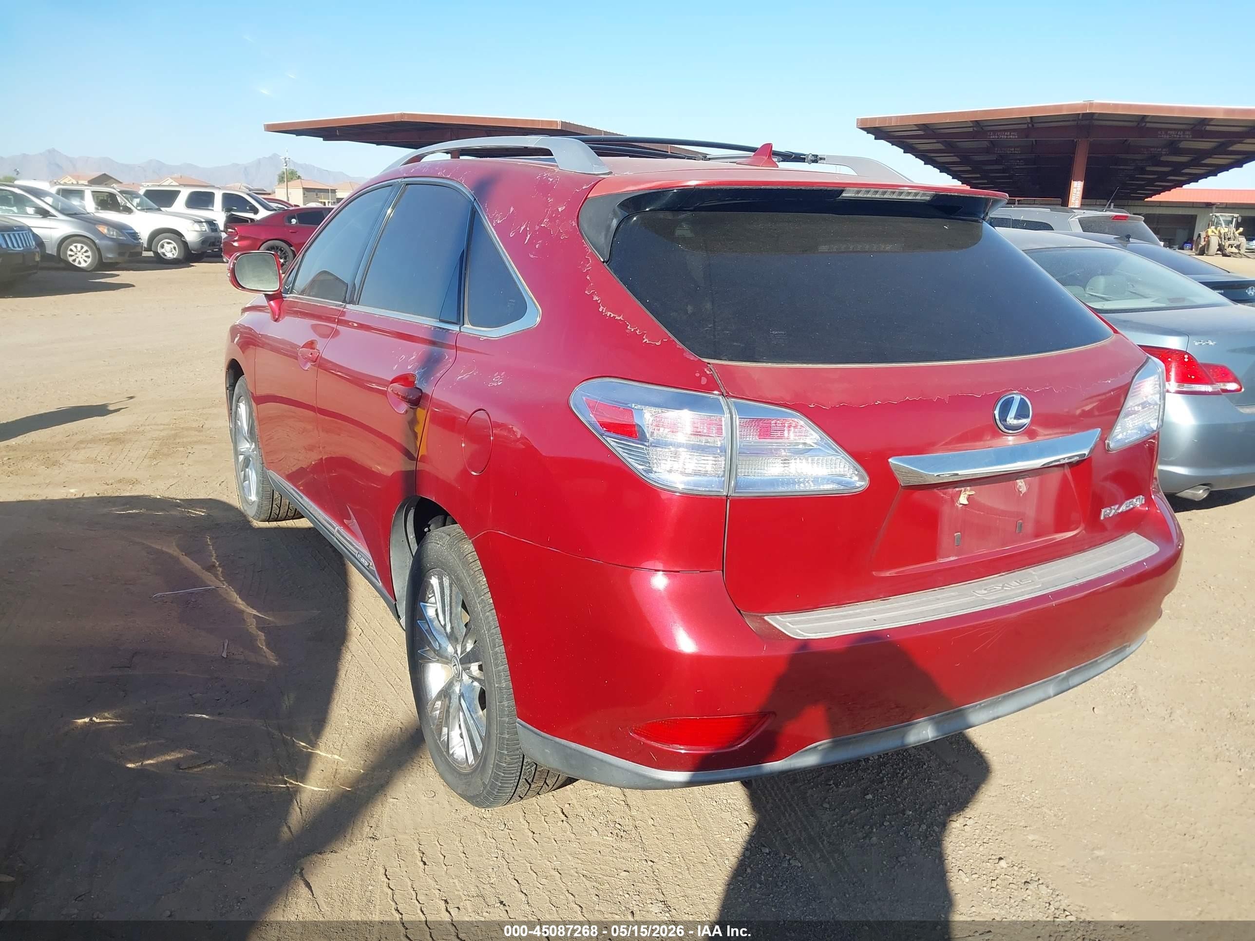 2012 Lexus Rx 450h   Red vin: JTJBC1BA5C2425165