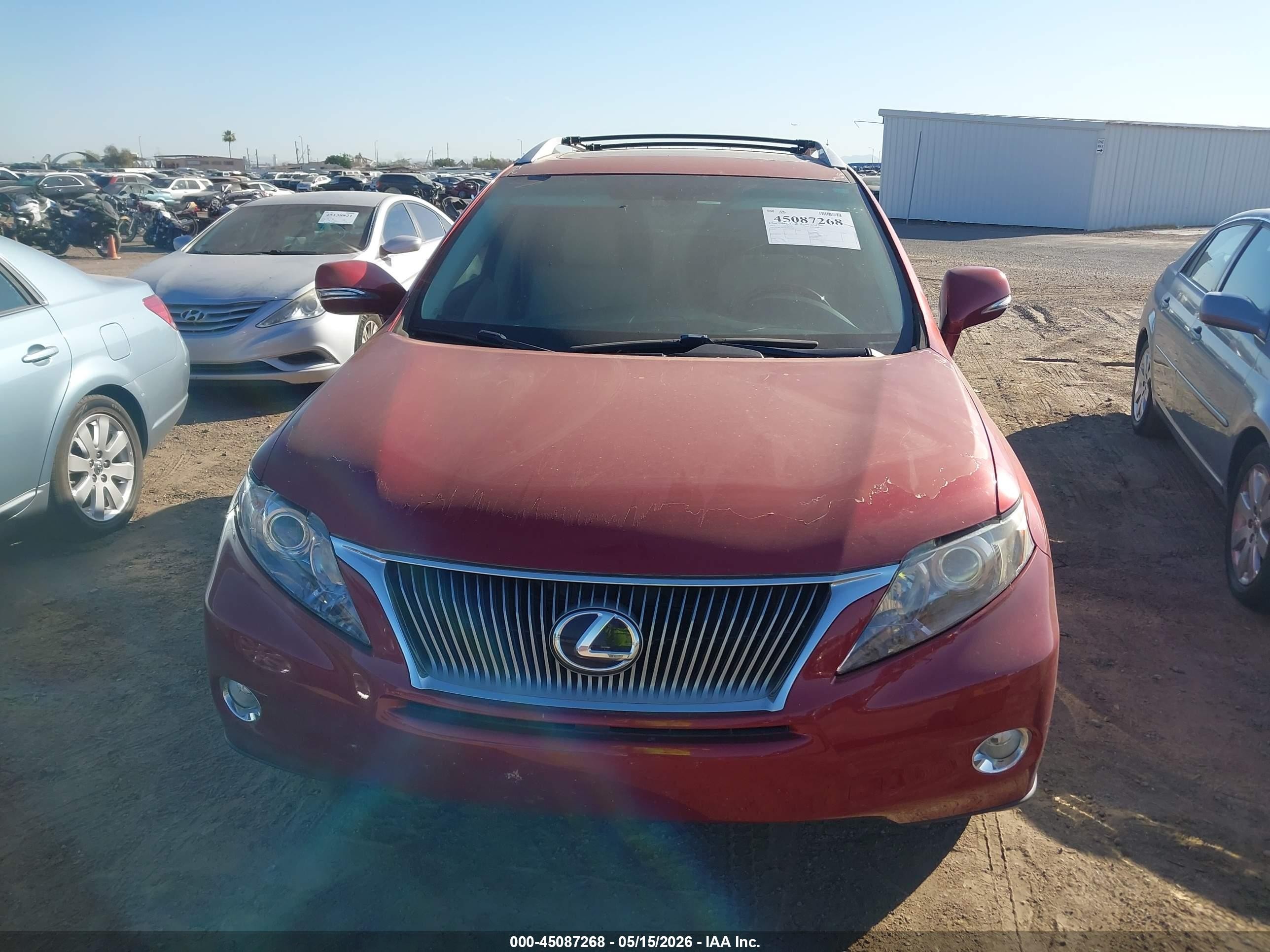 2012 Lexus Rx 450h   Red vin: JTJBC1BA5C2425165
