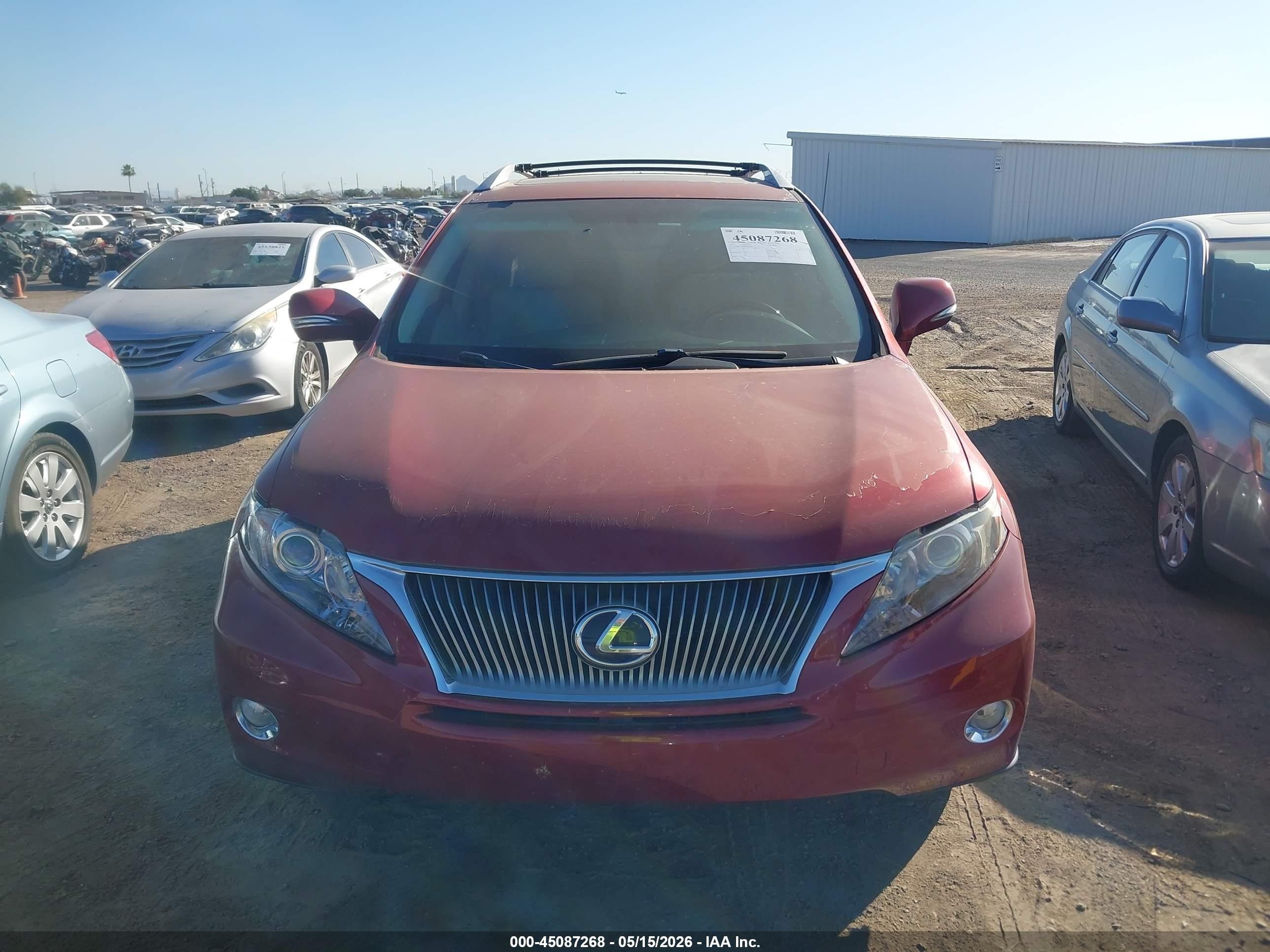 2012 Lexus Rx 450h   Red vin: JTJBC1BA5C2425165