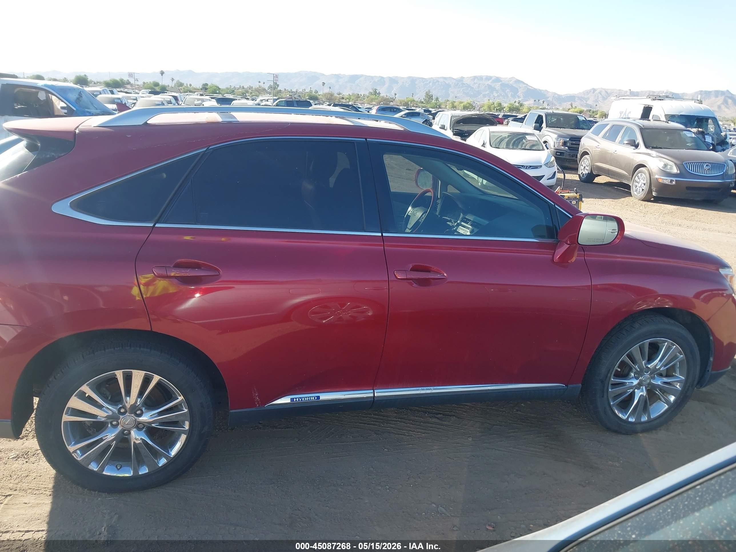 2012 Lexus Rx 450h   Red vin: JTJBC1BA5C2425165