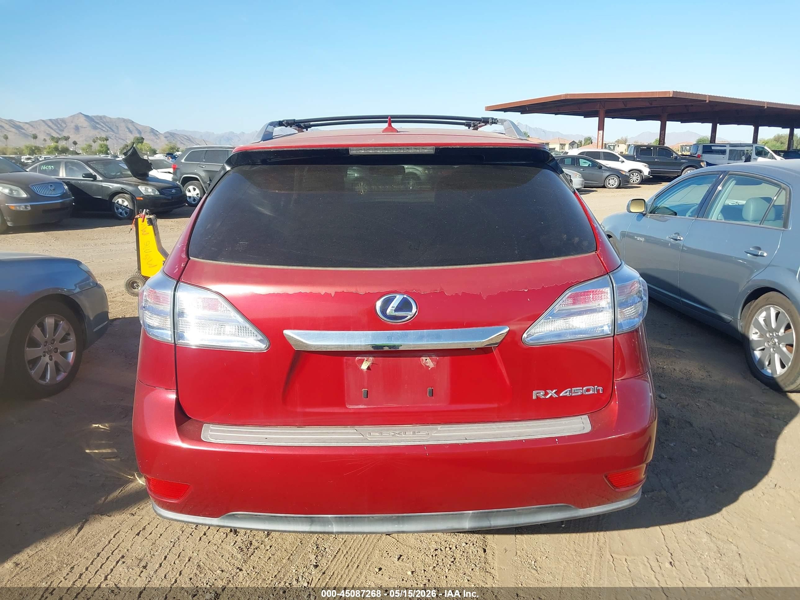 2012 Lexus Rx 450h   Red vin: JTJBC1BA5C2425165
