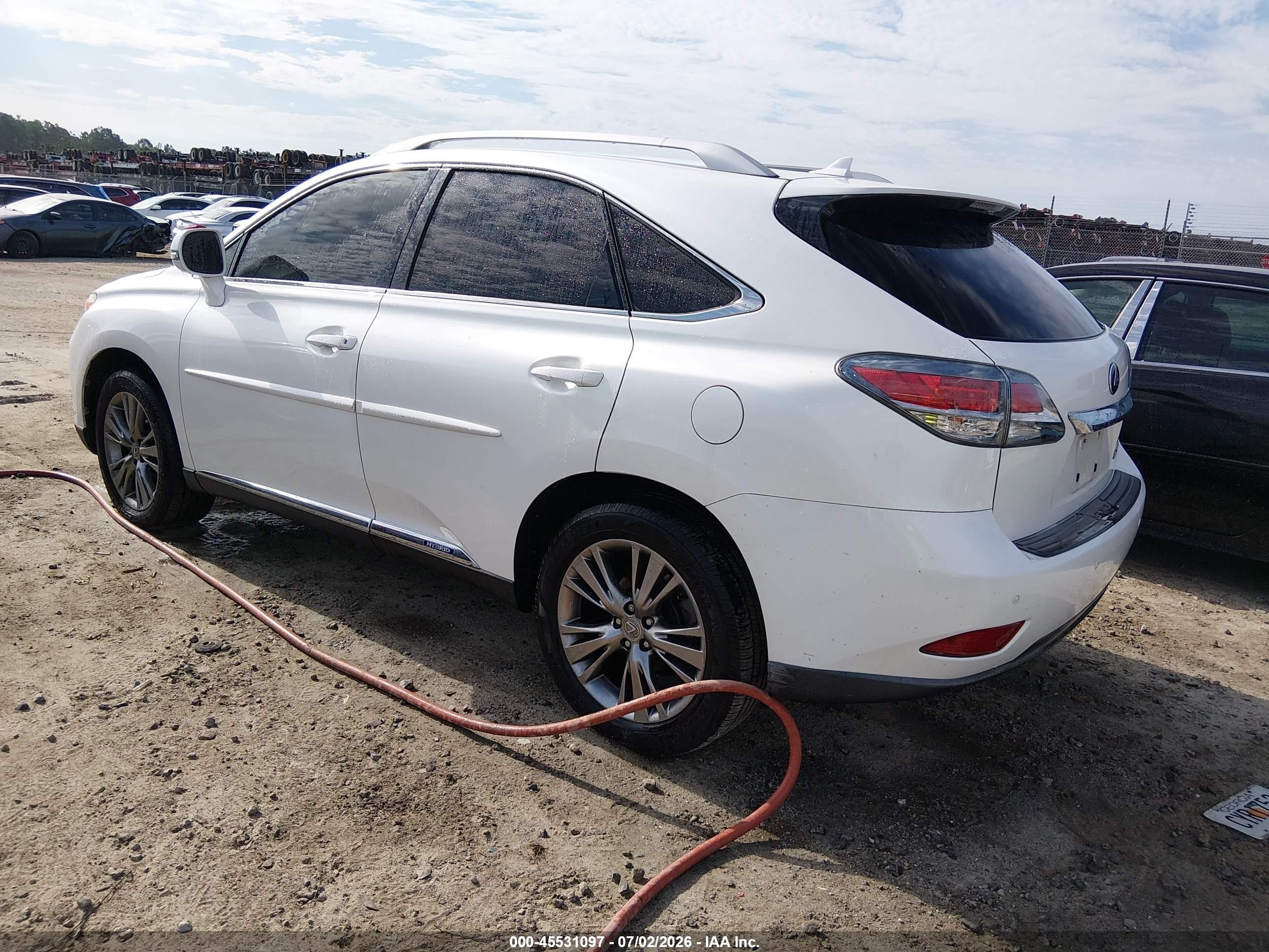 2013 Lexus Rx 450h   Белый vin: JTJBC1BA5D2055157