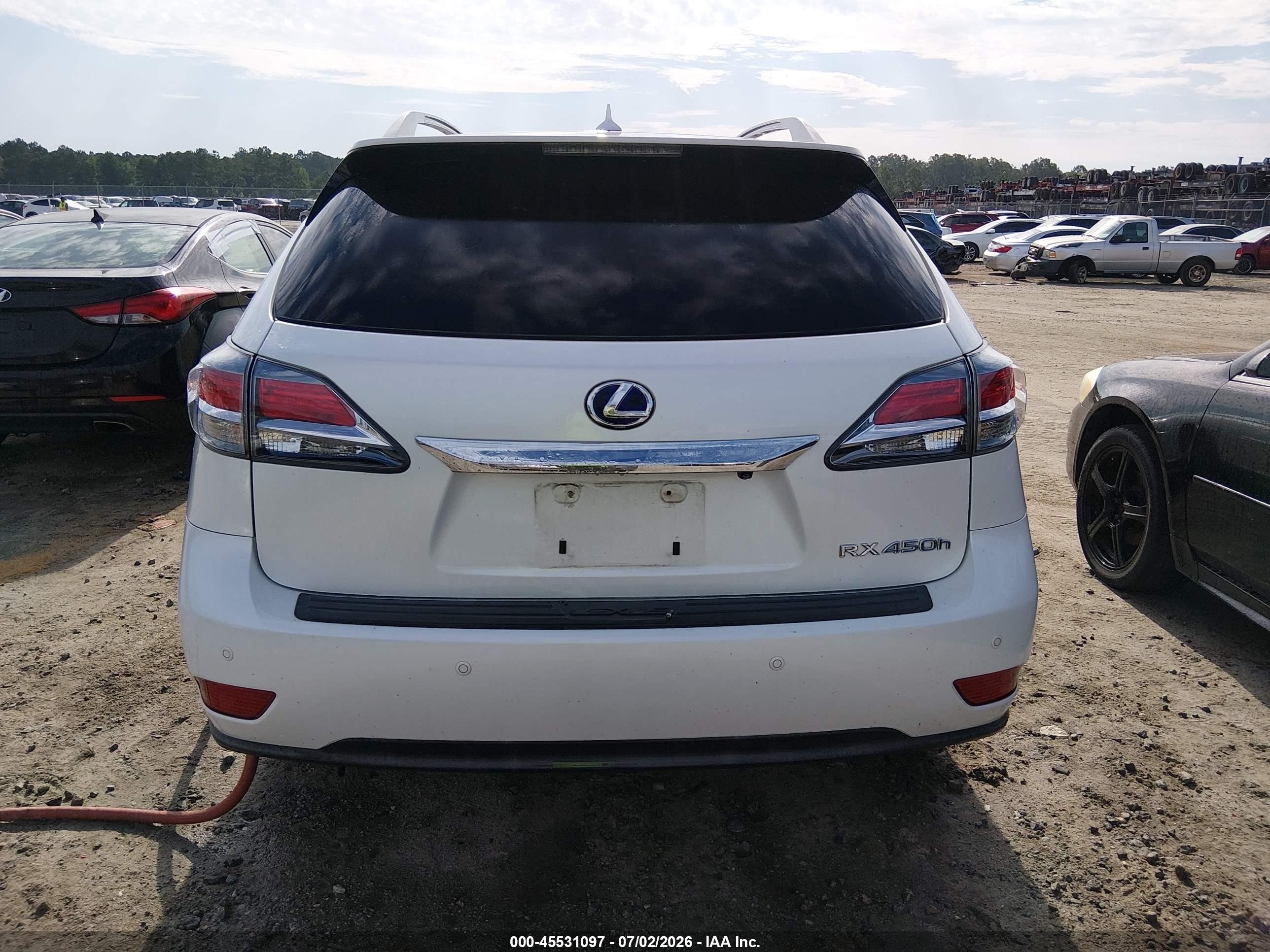 2013 Lexus Rx 450h   Белый vin: JTJBC1BA5D2055157