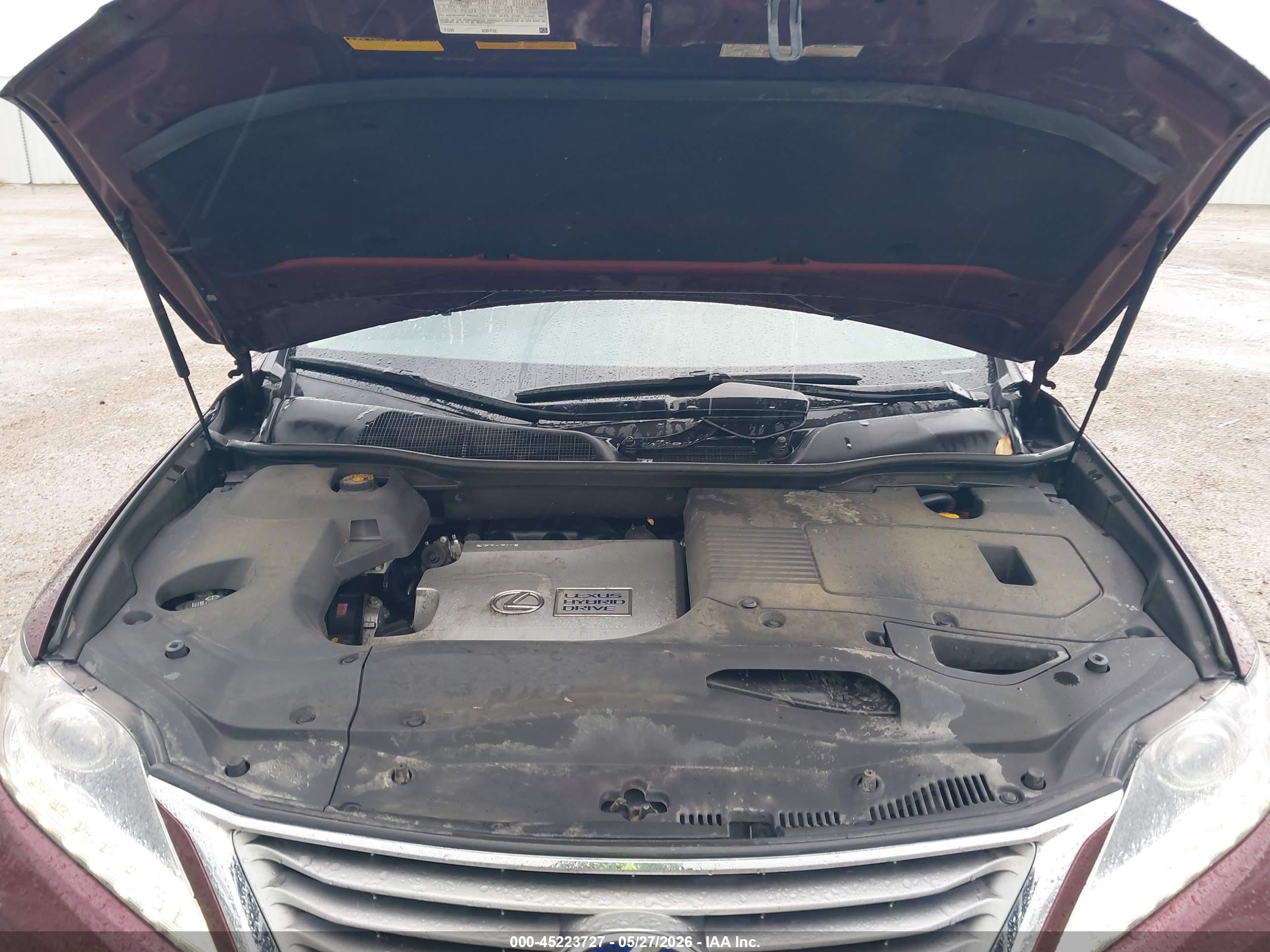 2013 Lexus Rx 450h   Maroon vin: JTJBC1BA5D2062237