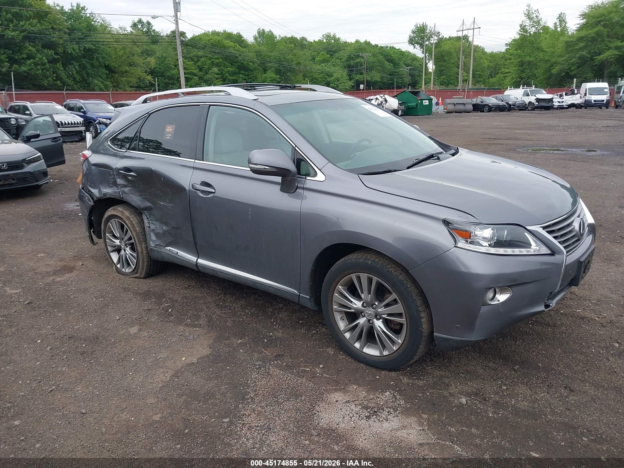 2013 Lexus Rx 450h Gray vin: JTJBC1BA5D2065722